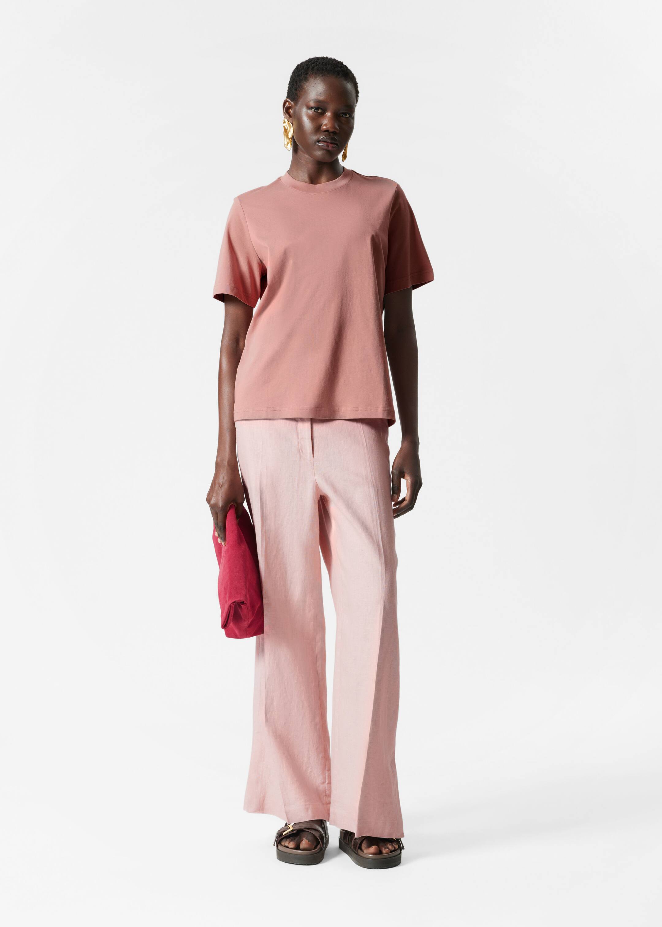 Visualizza immagine più grande: T-shirt girocollo - Rosa polvere - DONNA | H&M IT 3