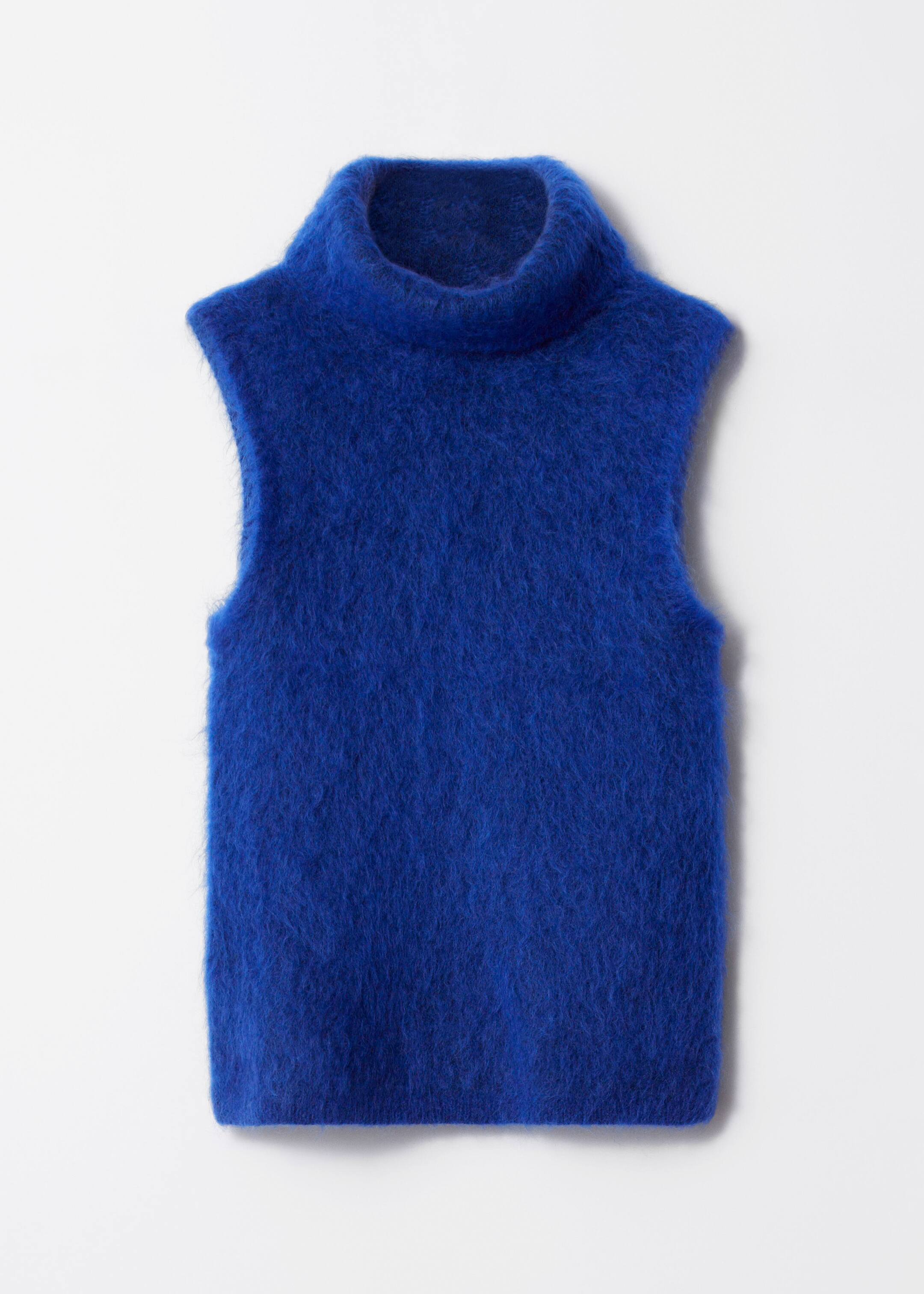 Größeres Bild anzeigen: Tanktop aus gebürstetem Mohair-Mix - Blau - Ladies | H&M AT 8