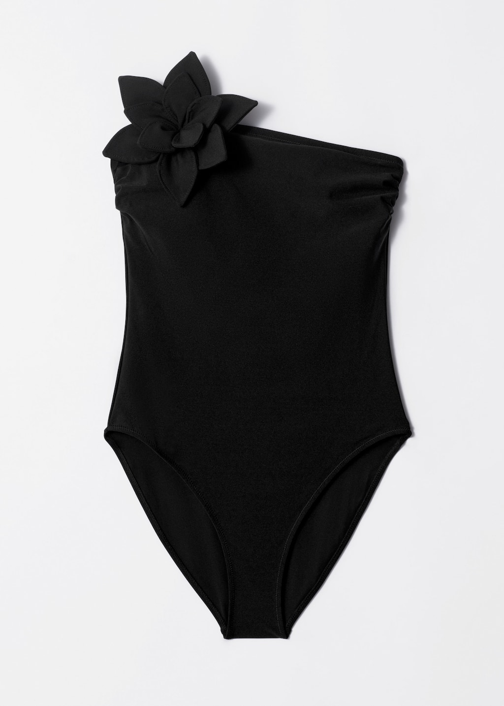 Image of Floral-Appliqué Swimsuit