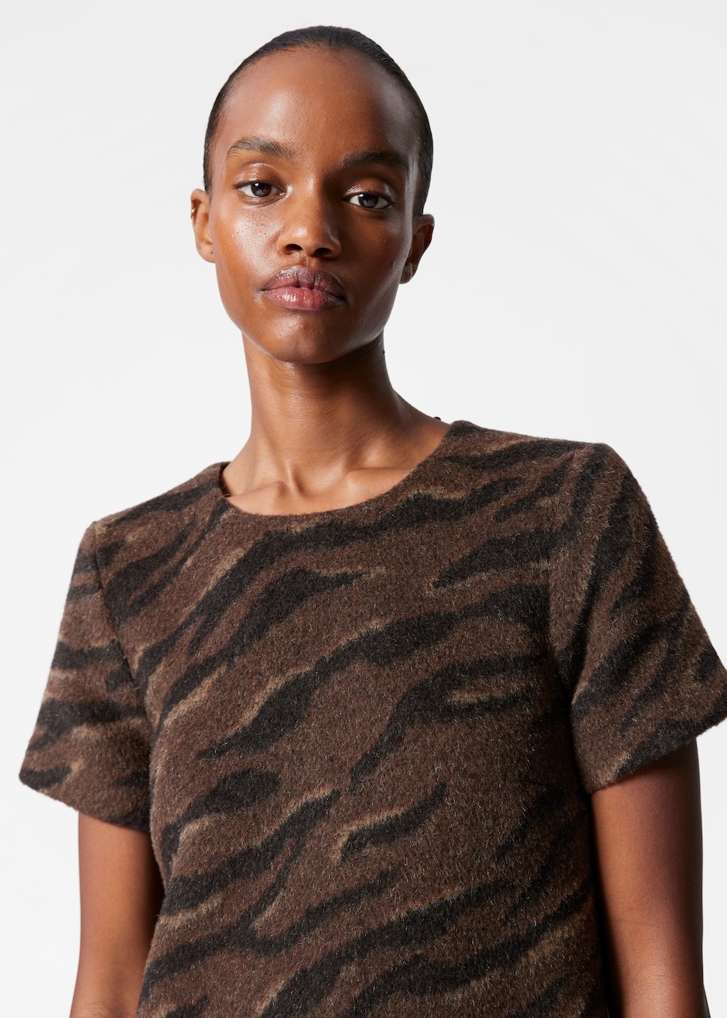 Image of Wool Jacquard Mini Dress