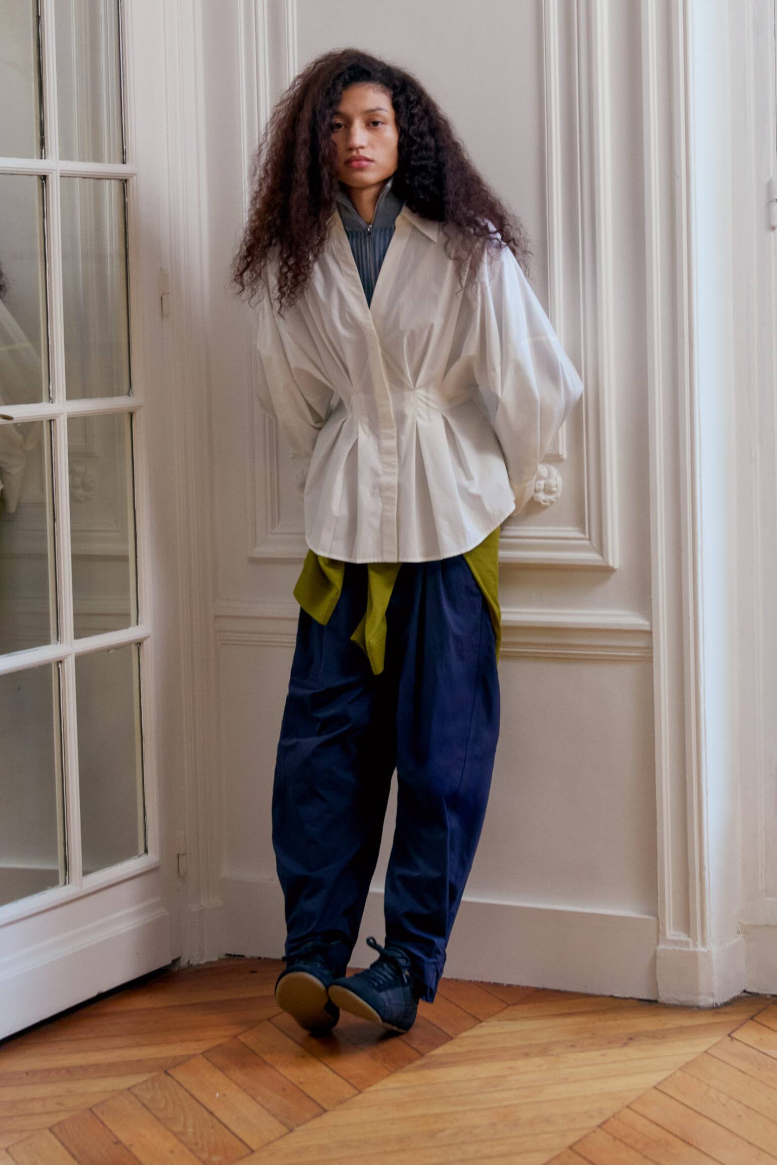 Utility bő szárú nadrág - Sötétkék - 6