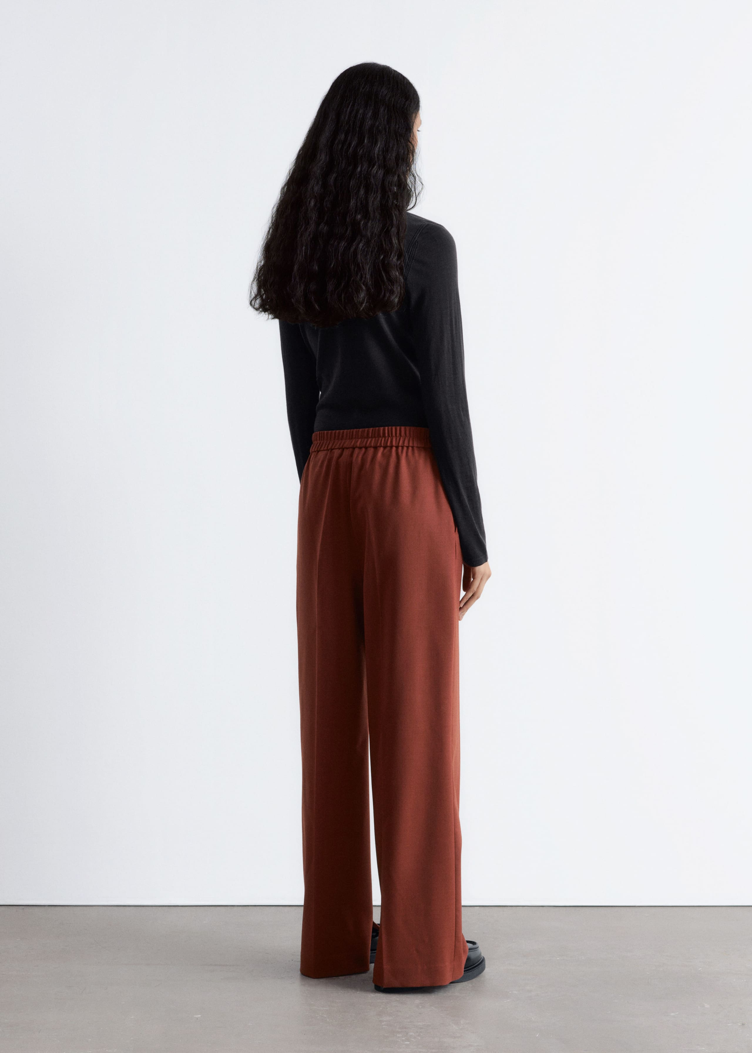 Image of Wool Press-Crease Trousers