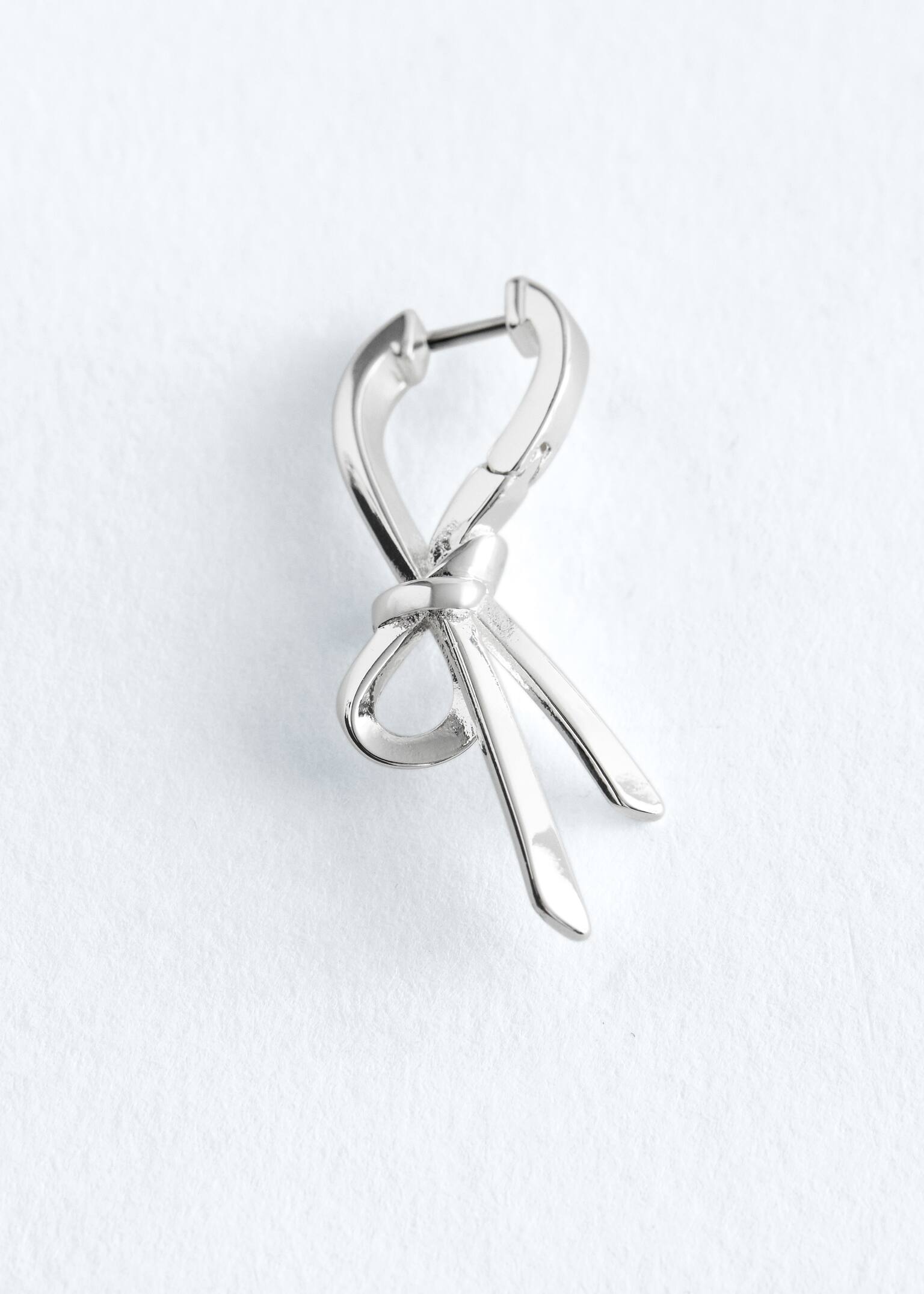 Náušnice s uzlem - Silver/Zlatá - 3