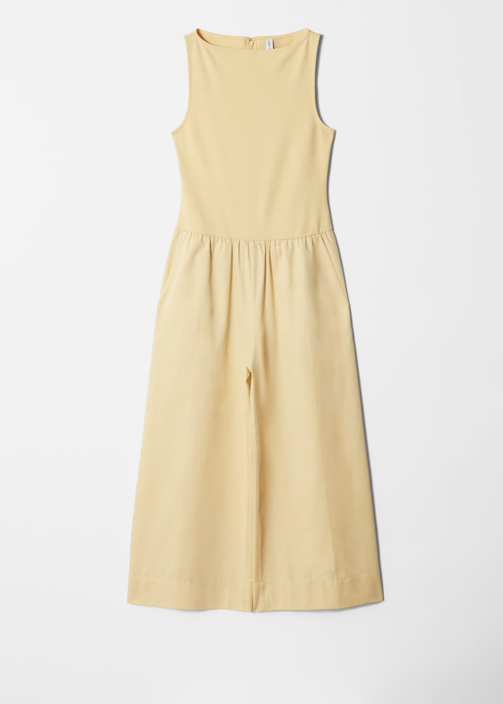 Image of Ärmelloser Jumpsuit mit weitem Bein