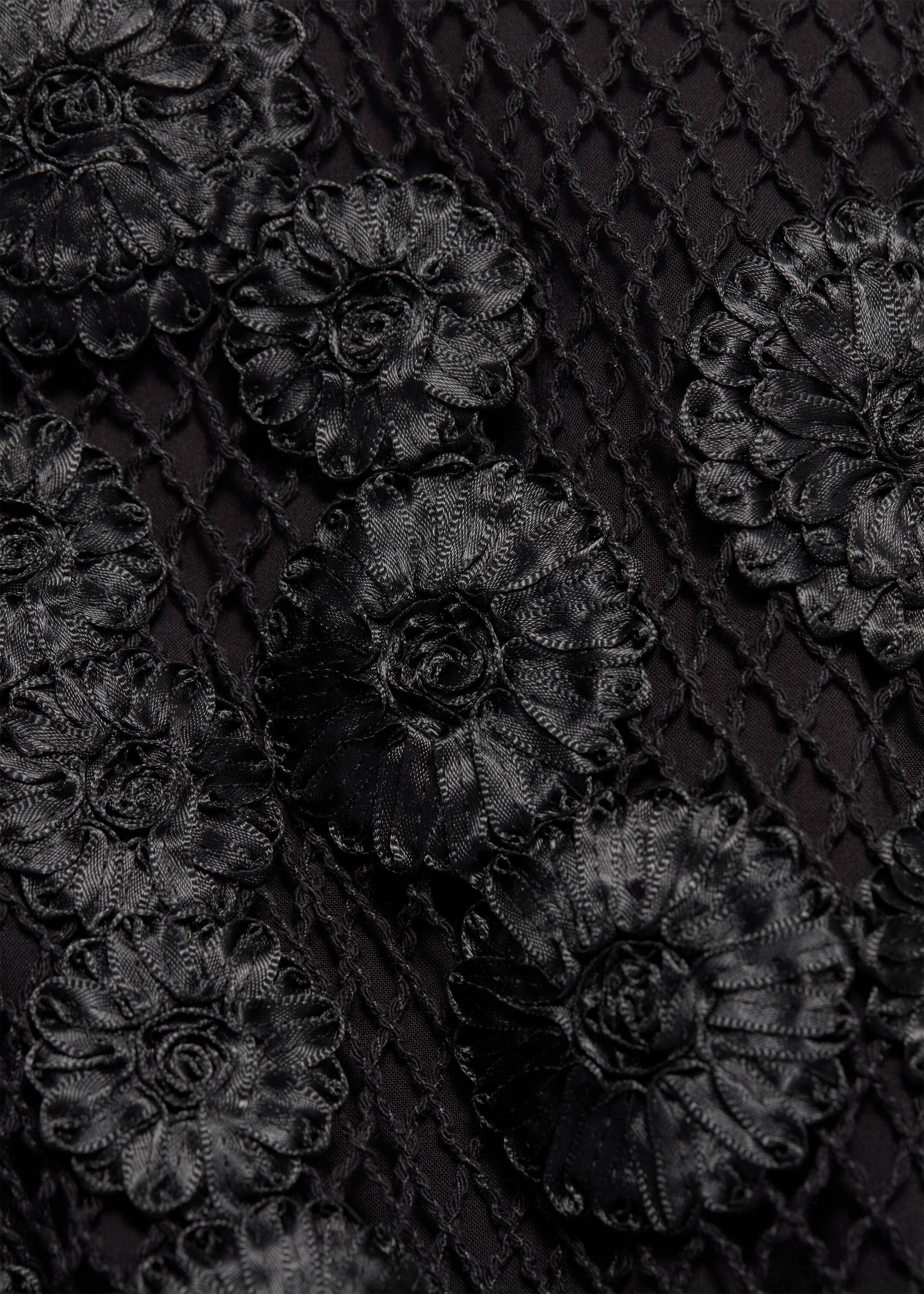 Visualizza immagine più grande: Gonna midi in rete con applicazioni floreali - Nero - DONNA | H&M IT 10