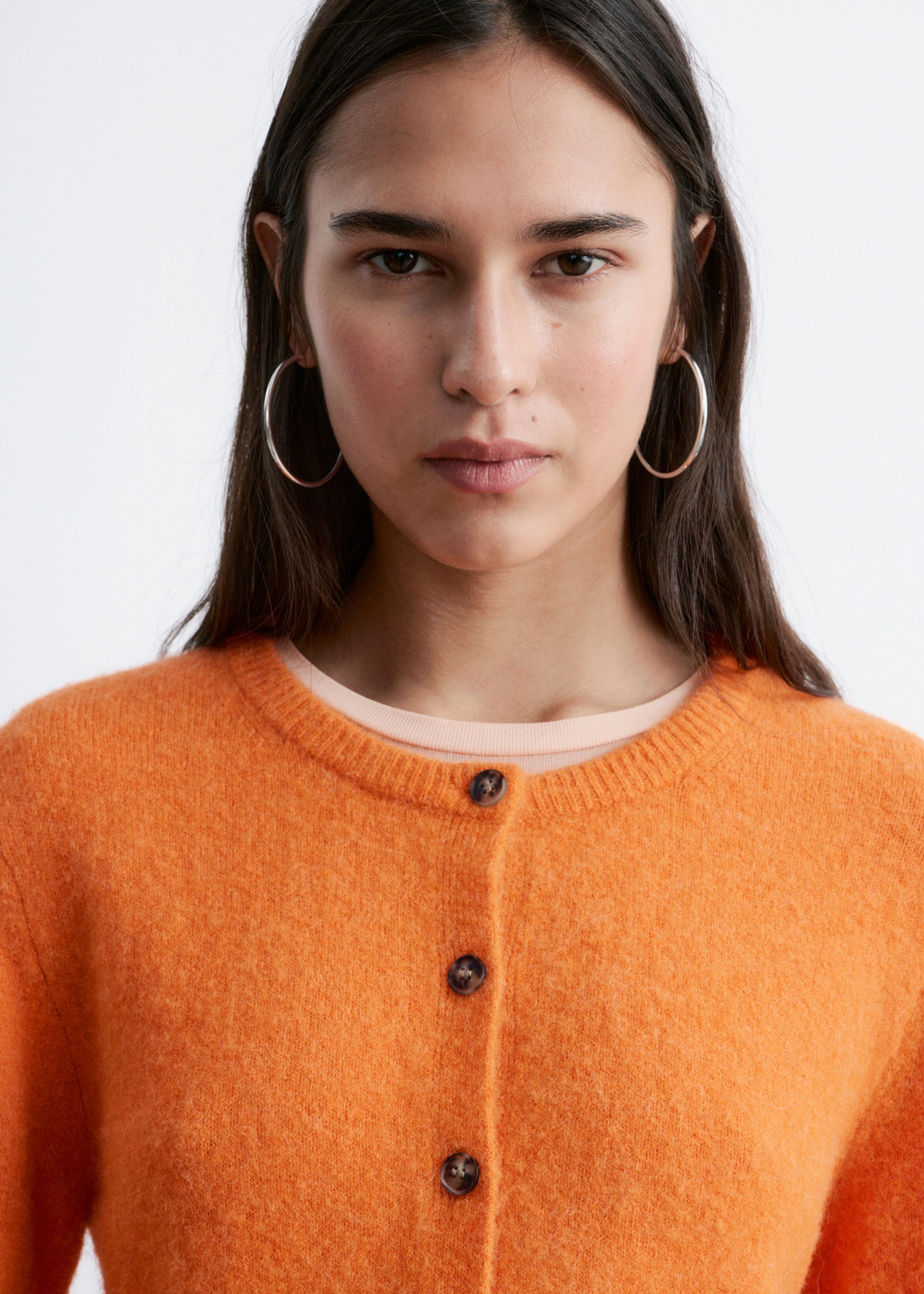 Image of Alpaca-Blend Cardigan