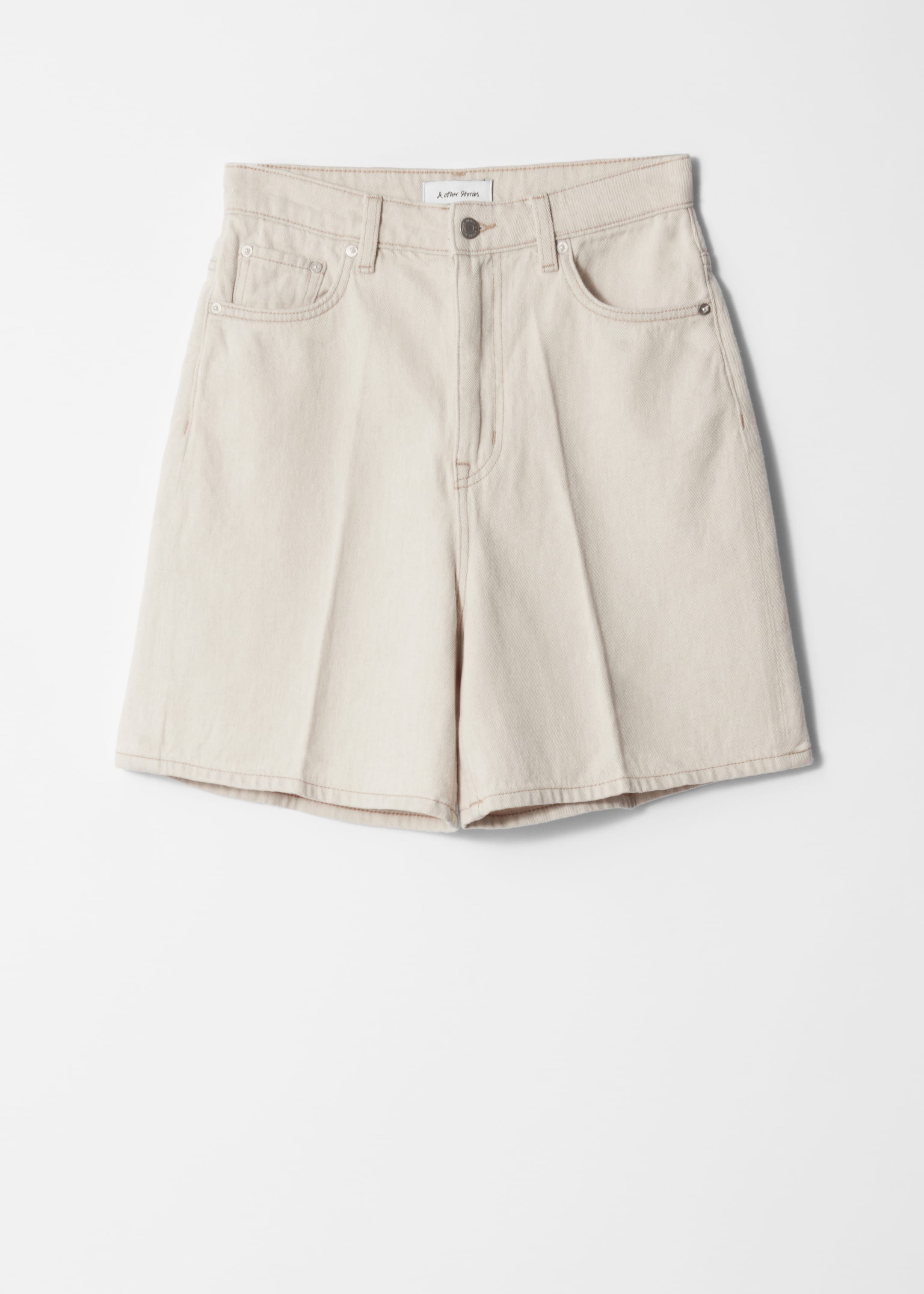 Visualizza immagine più grande: Shorts in denim a gamba larga - Beige - DONNA | H&M IT 7