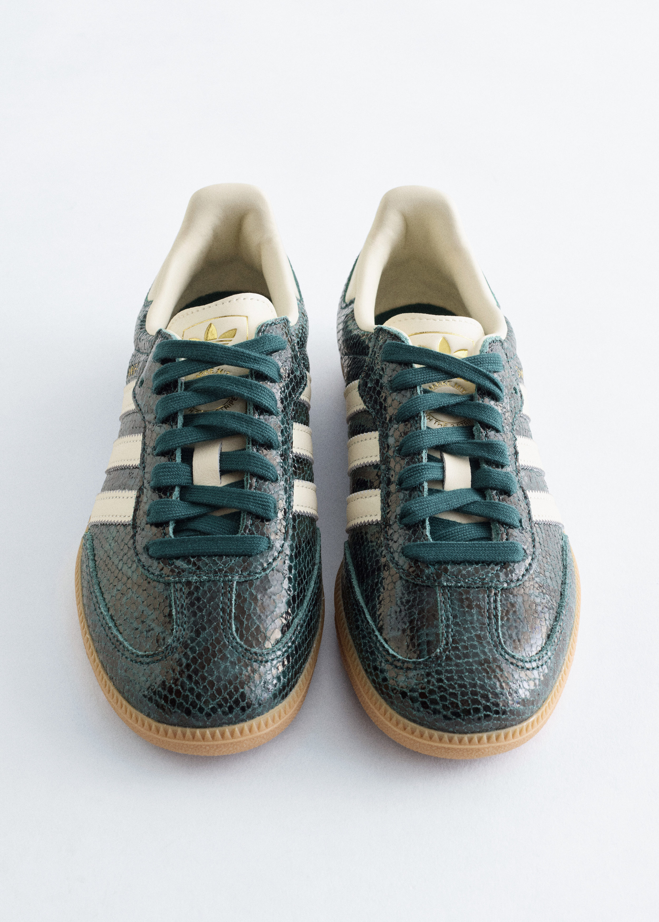 adidas Samba OG Sneakers - Dark Green Snake/Cream - & Other Stories BE