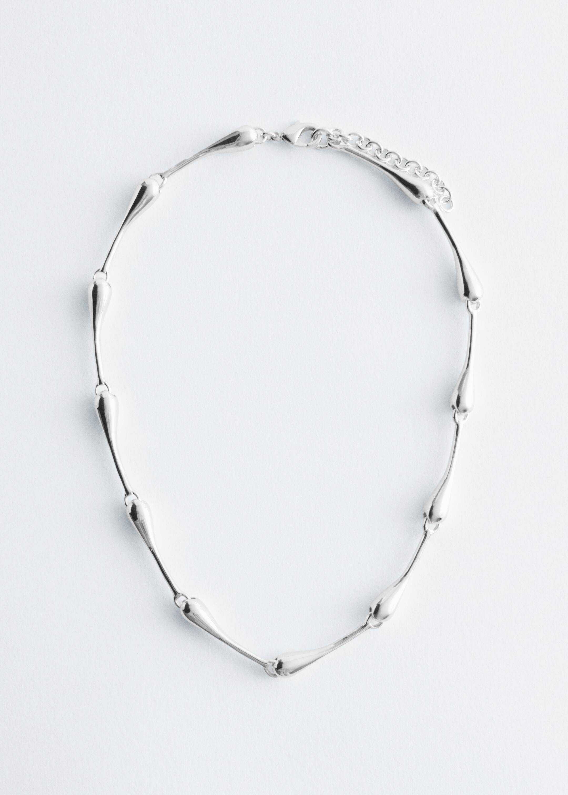 הצגת תמונה גדולה יותר: Teardrop Bead Necklace - כסוף - Ladies | H&M IL 1