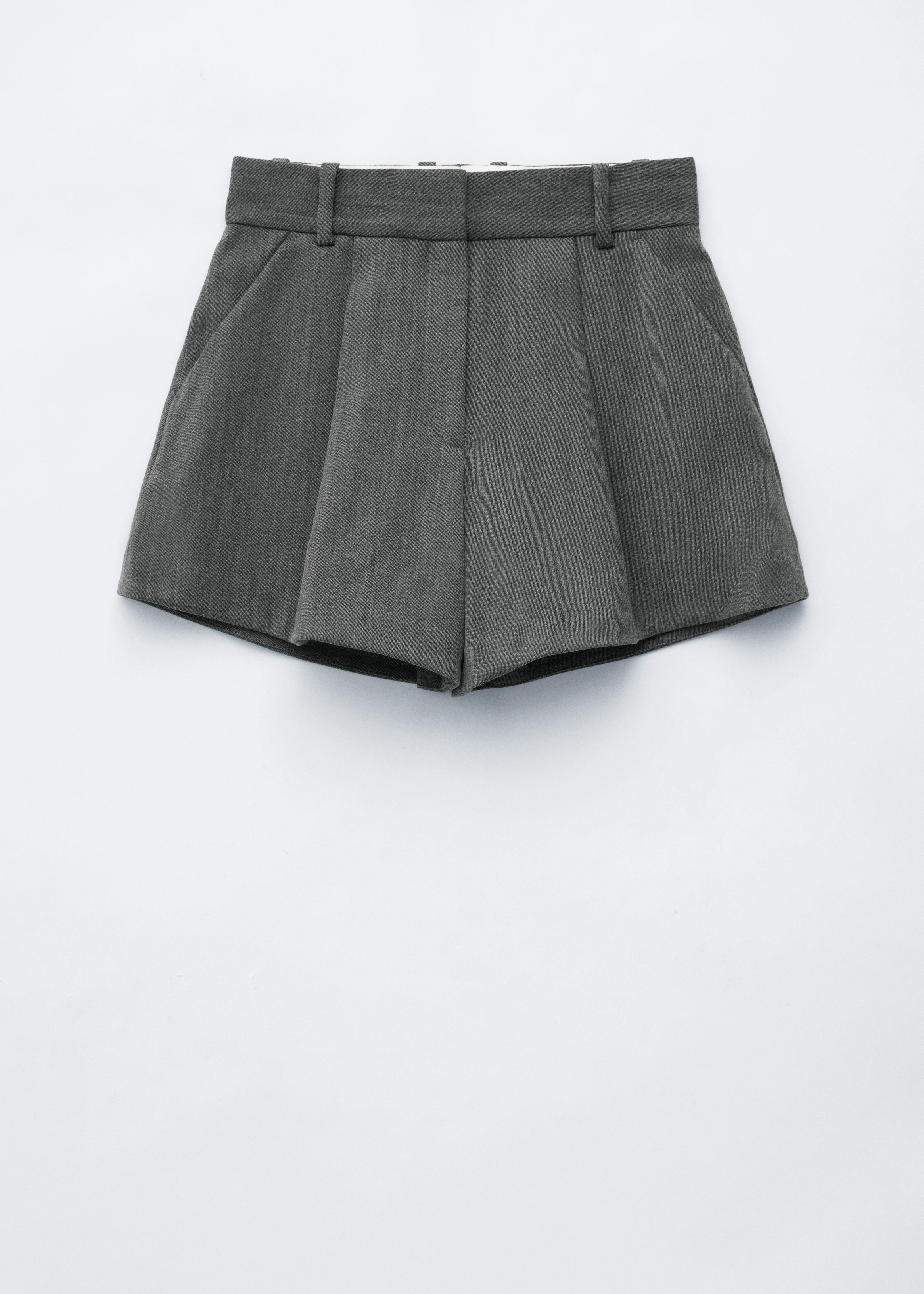 Pleated A-Line Shorts