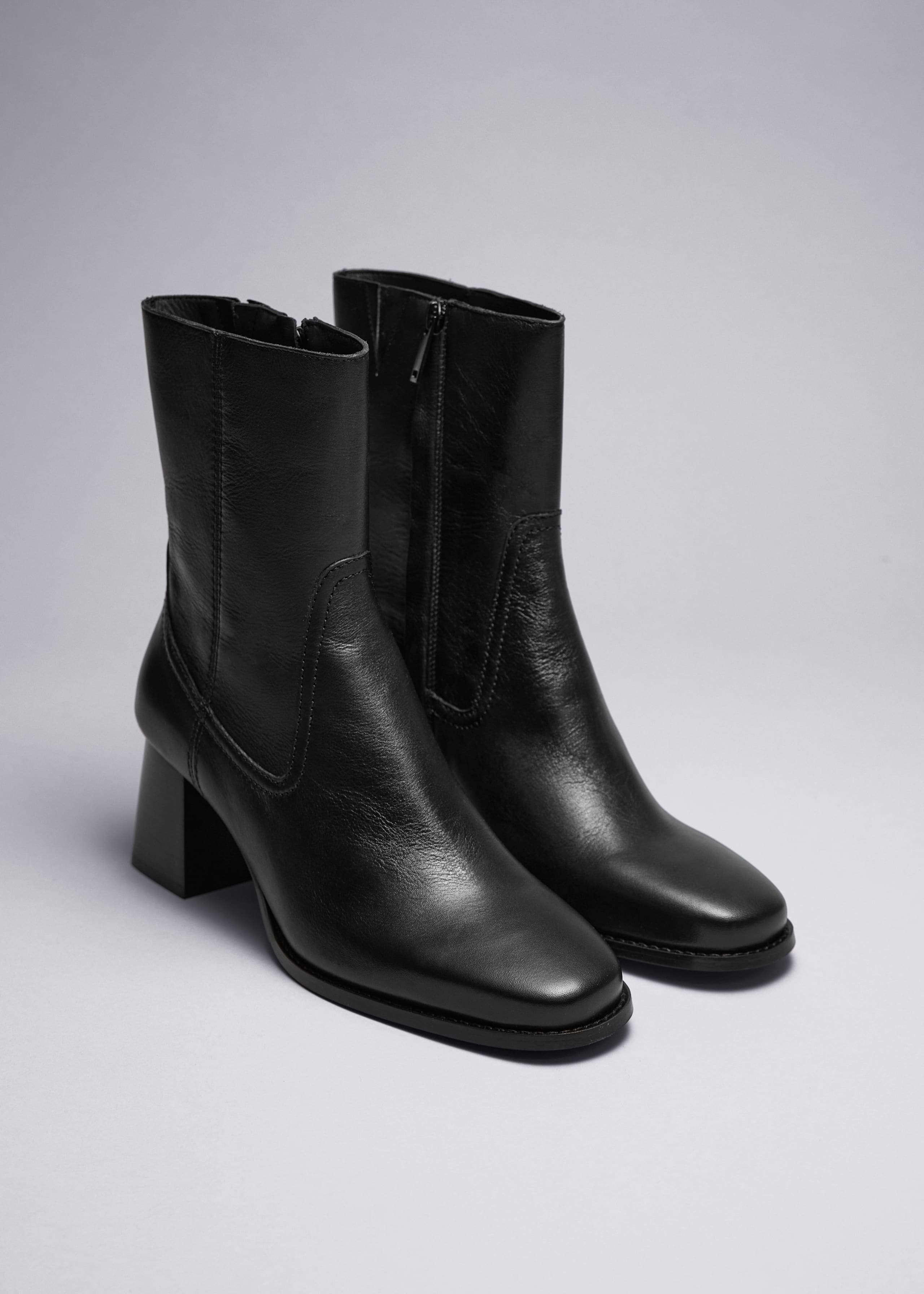 Image of Classic Leather Ankle Boots