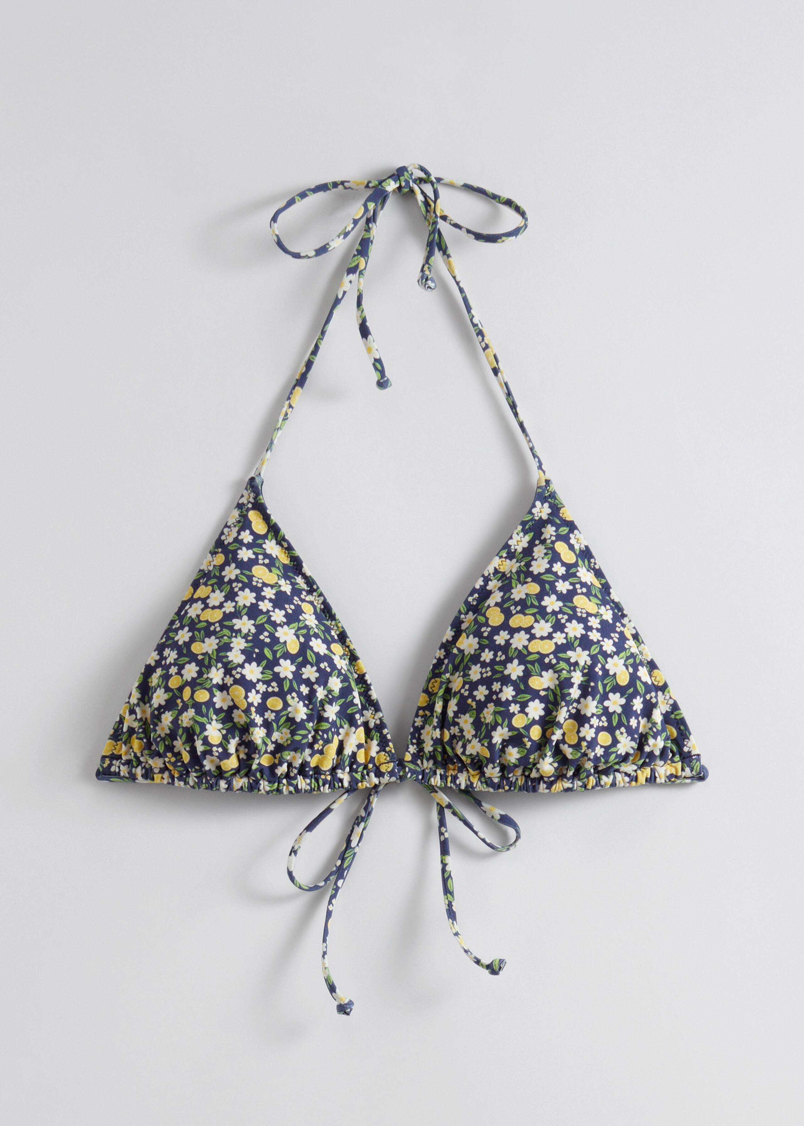 Haut de bikini triangle à dos nu