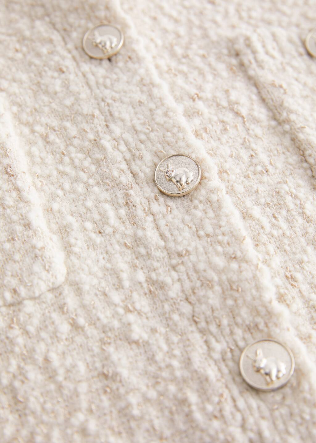 Cropped Bouclé Cardigan - {{variantName}} - Descriptive Detail