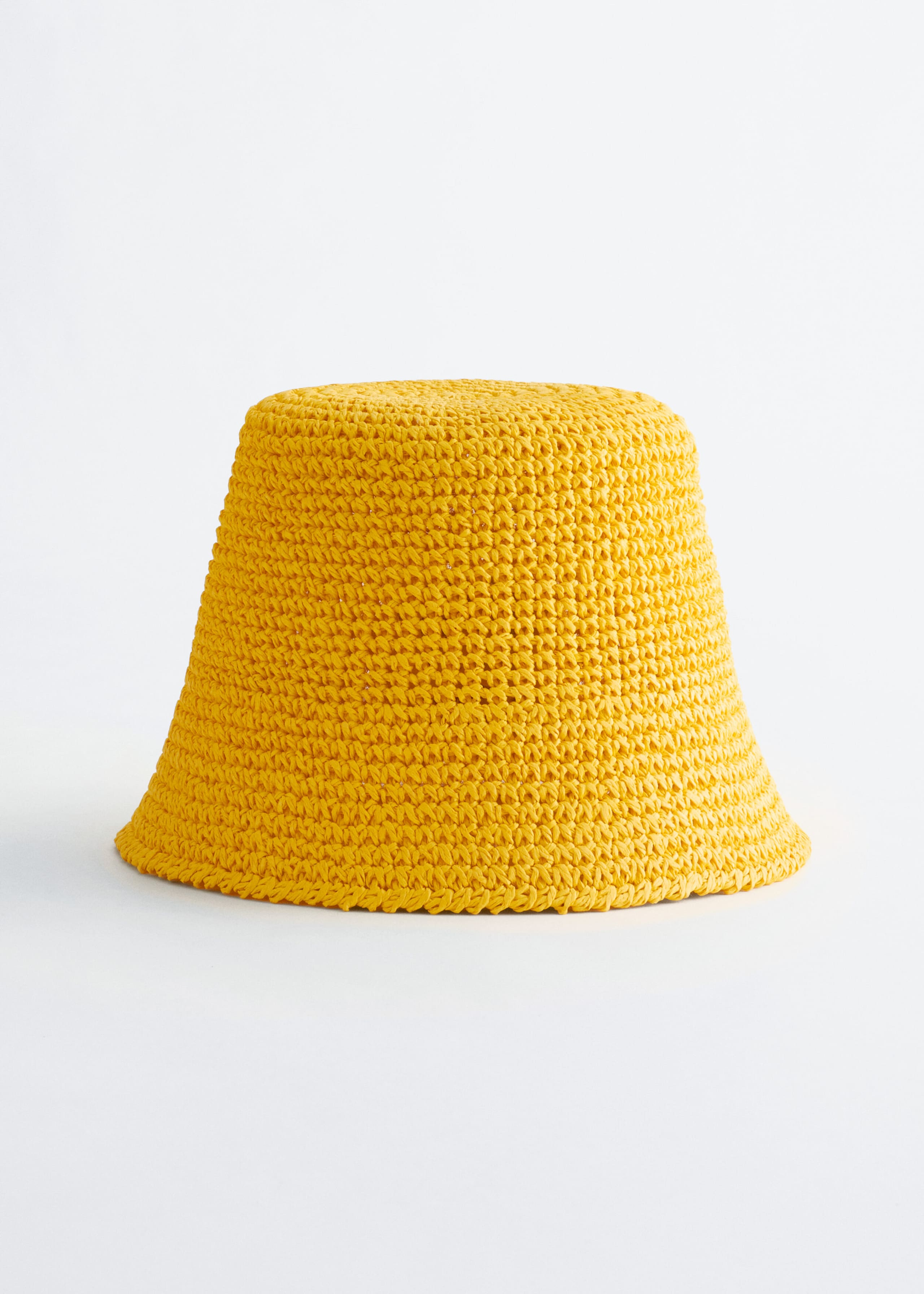 Woven Straw Hat - Yellow - Still Life