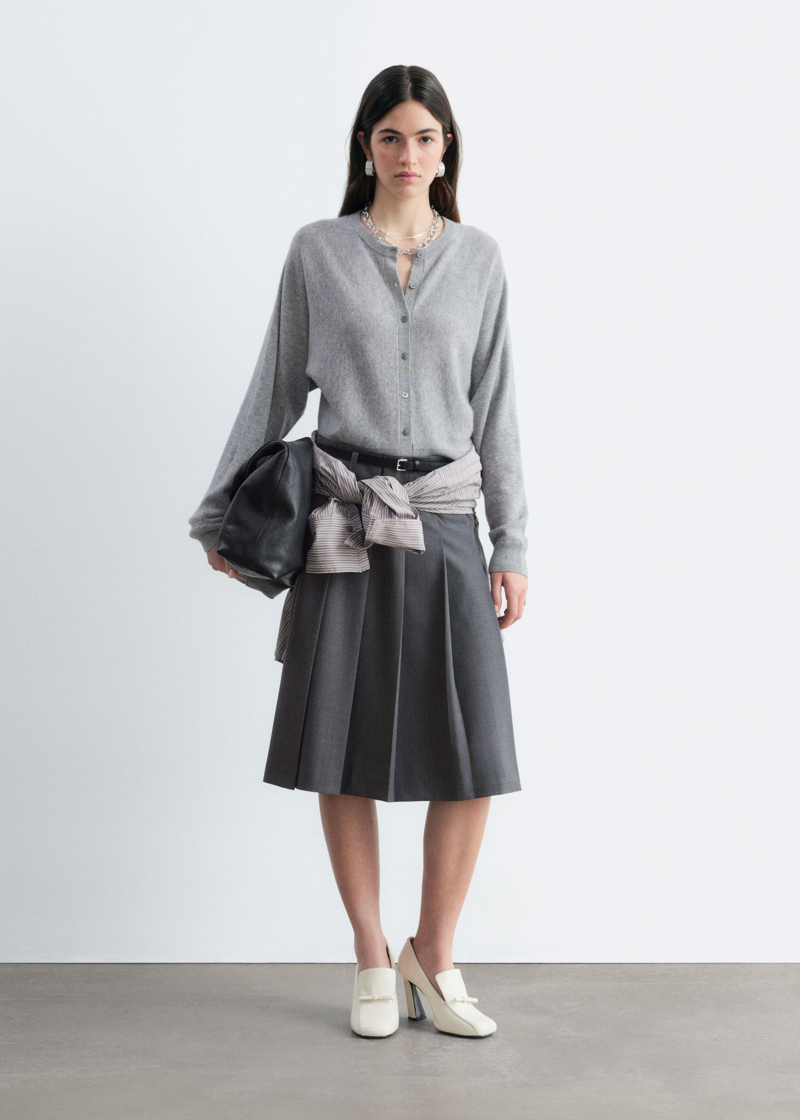 Cashmere Cardigan - Grey - Still Life