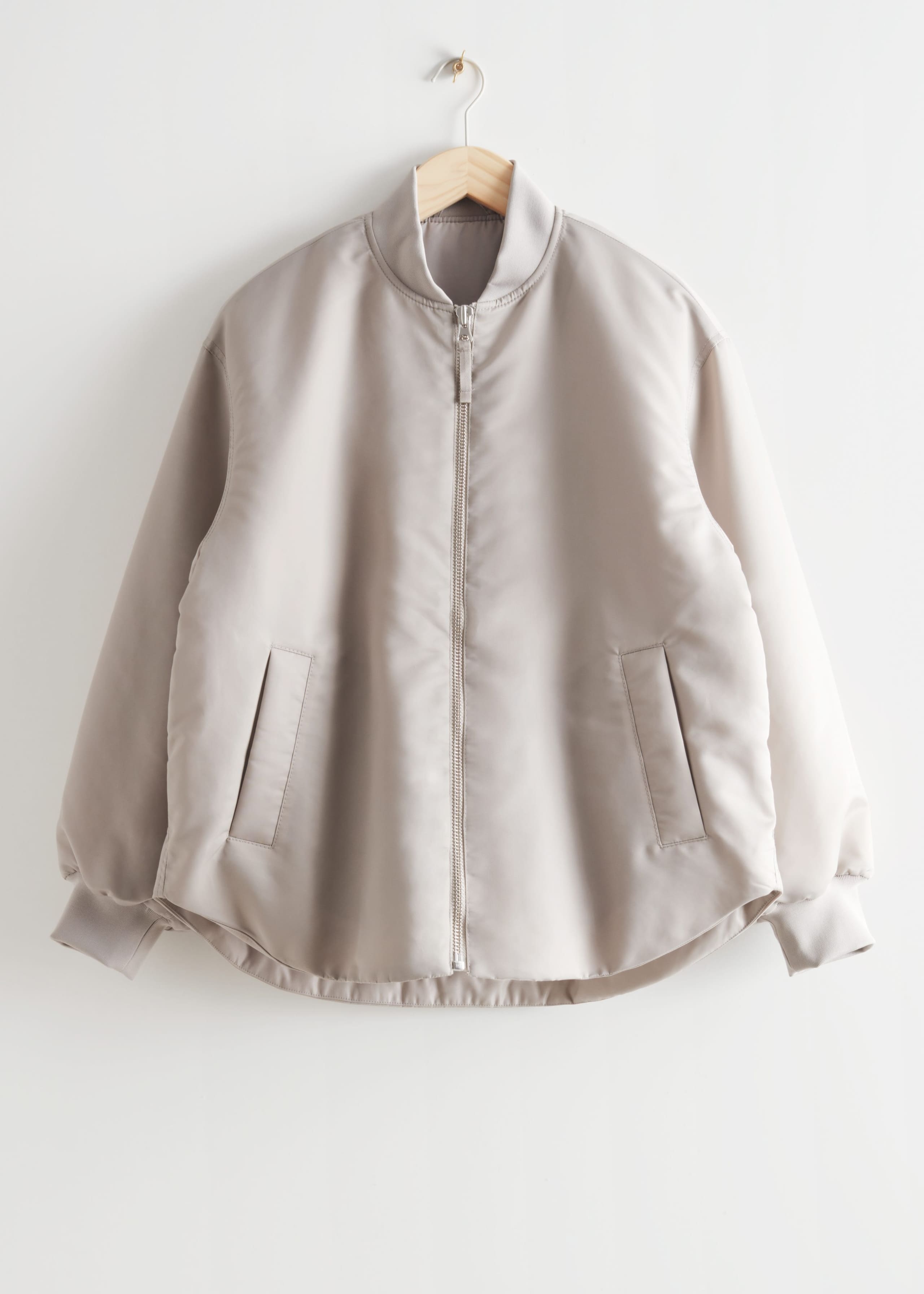 Oversized Padded Jacket - Mole - Natura morta