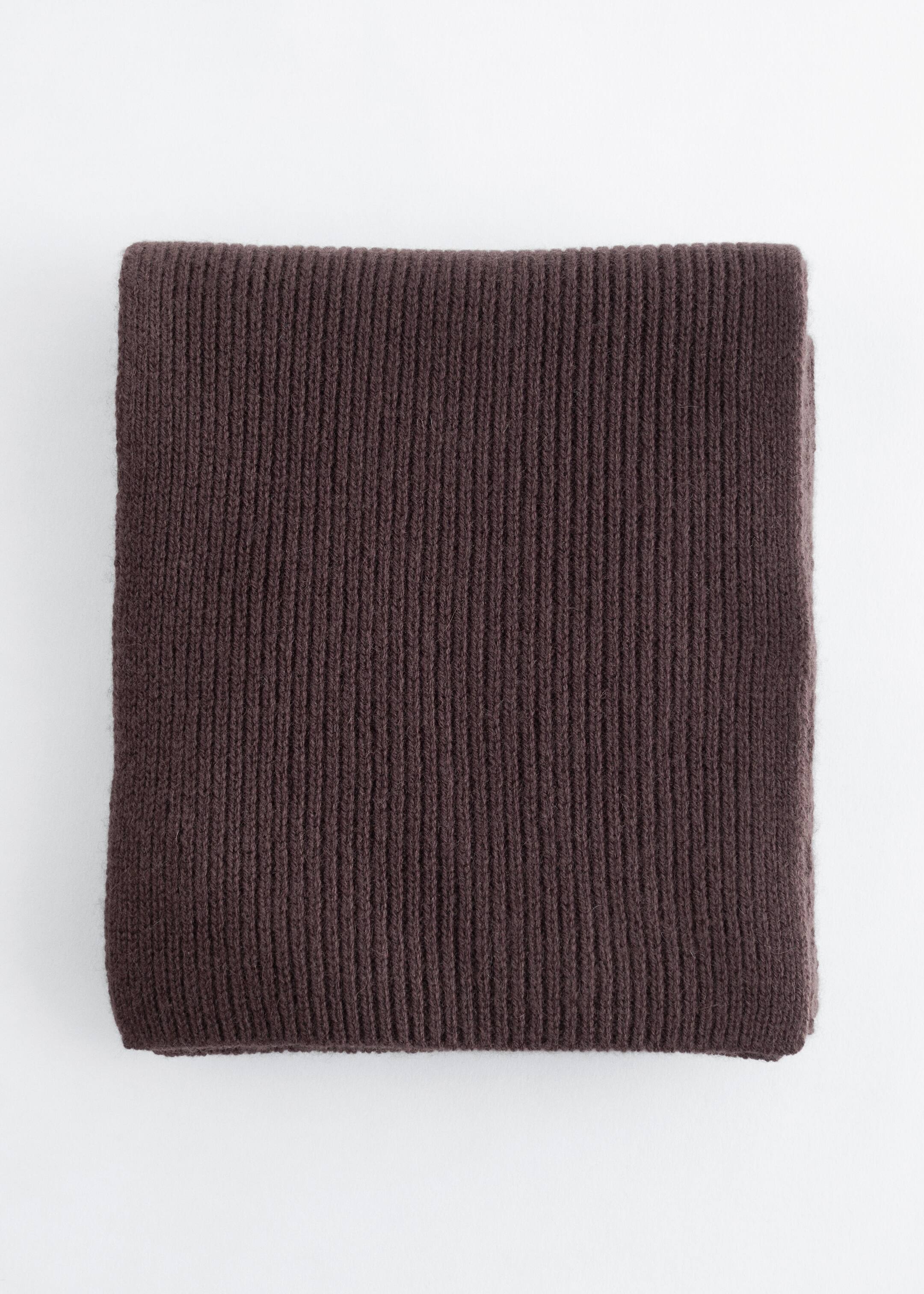 Größeres Bild ansehen: Kapuzenschal aus Wolle - Mahagoni - Ladies | H&M DE 2