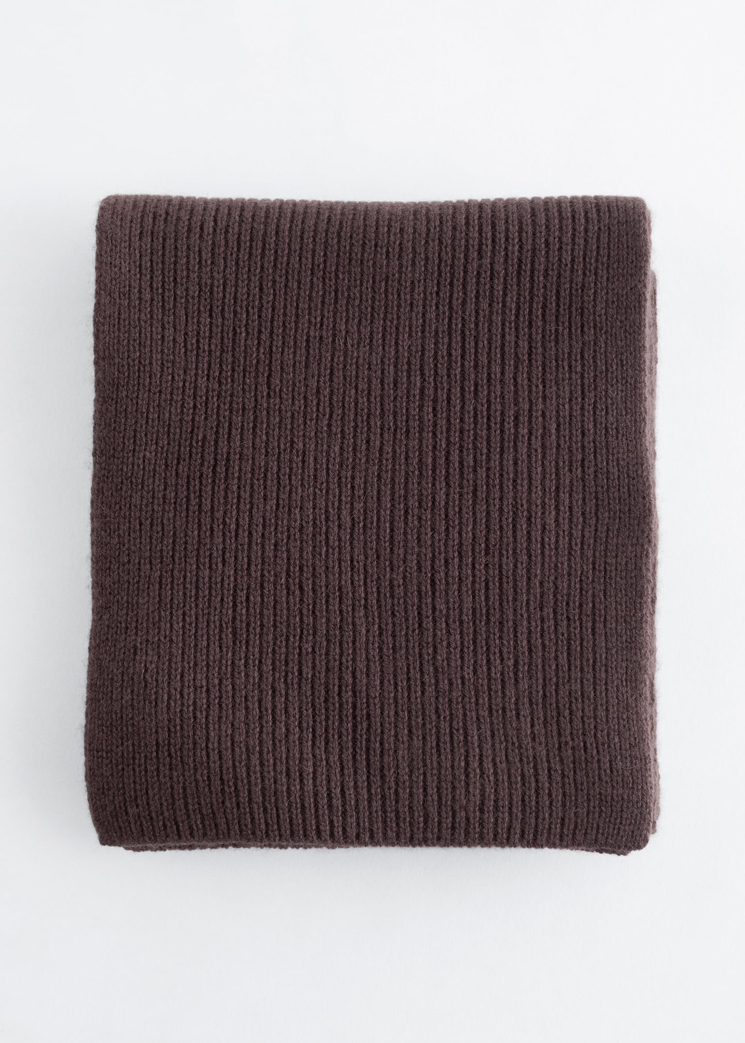 Hooded Wool Scarf - Mahogany/Černá/Kámen/Modrá - 2