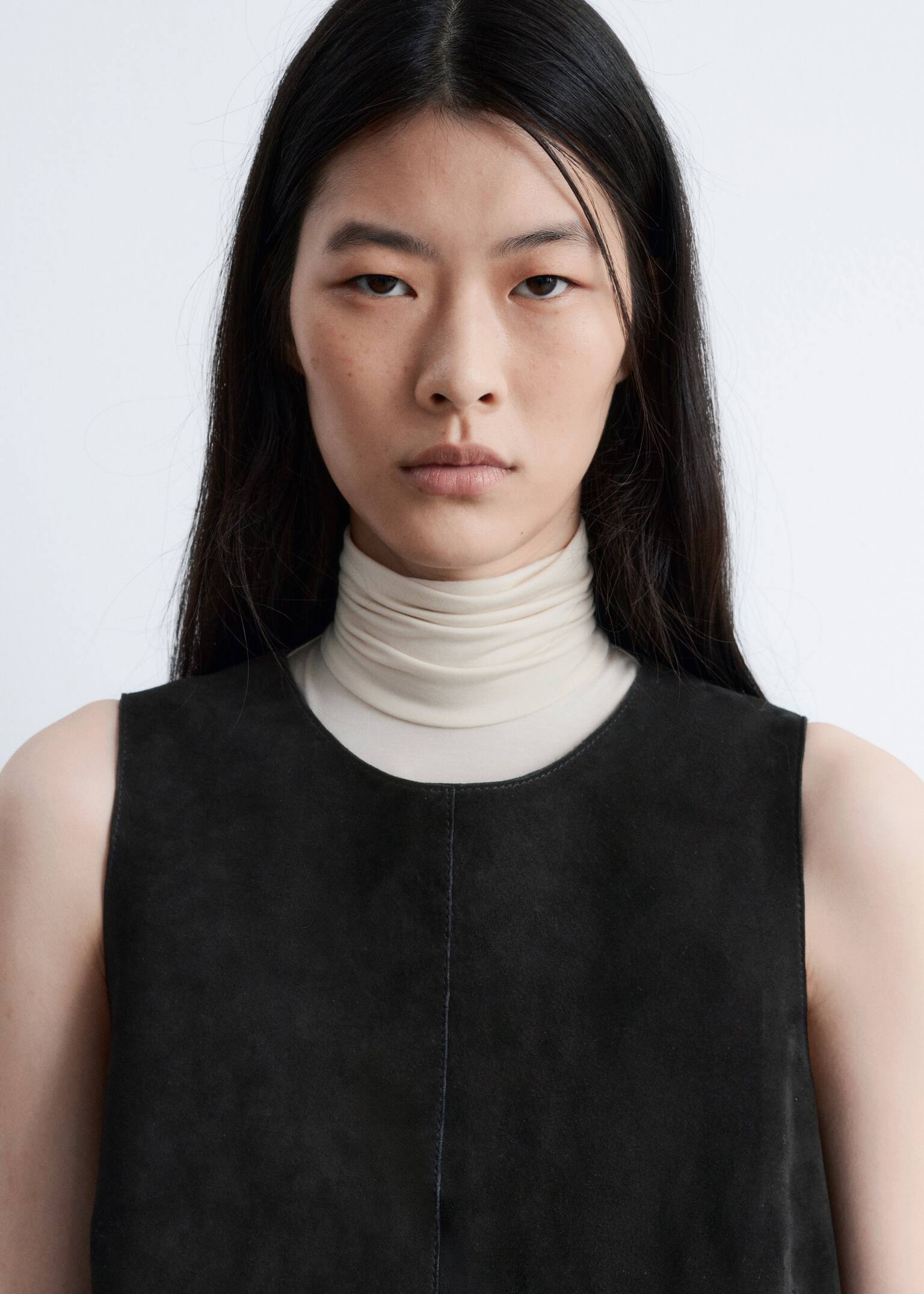 Top de ante de corte holgado - Negro - 4