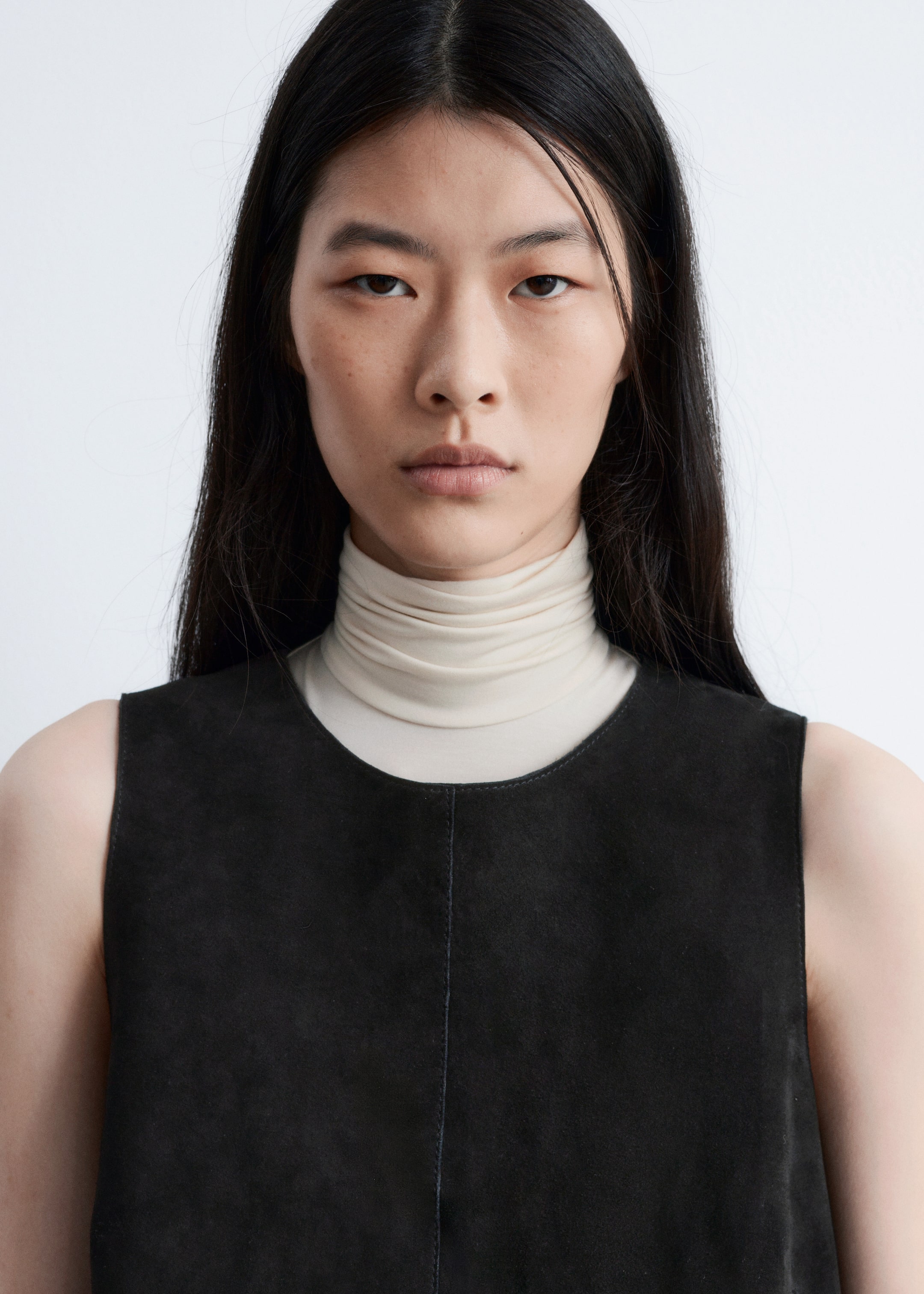 Visualizza immagine più grande: Top oversize in pelle scamosciata - Nero - DONNA | H&M IT 4