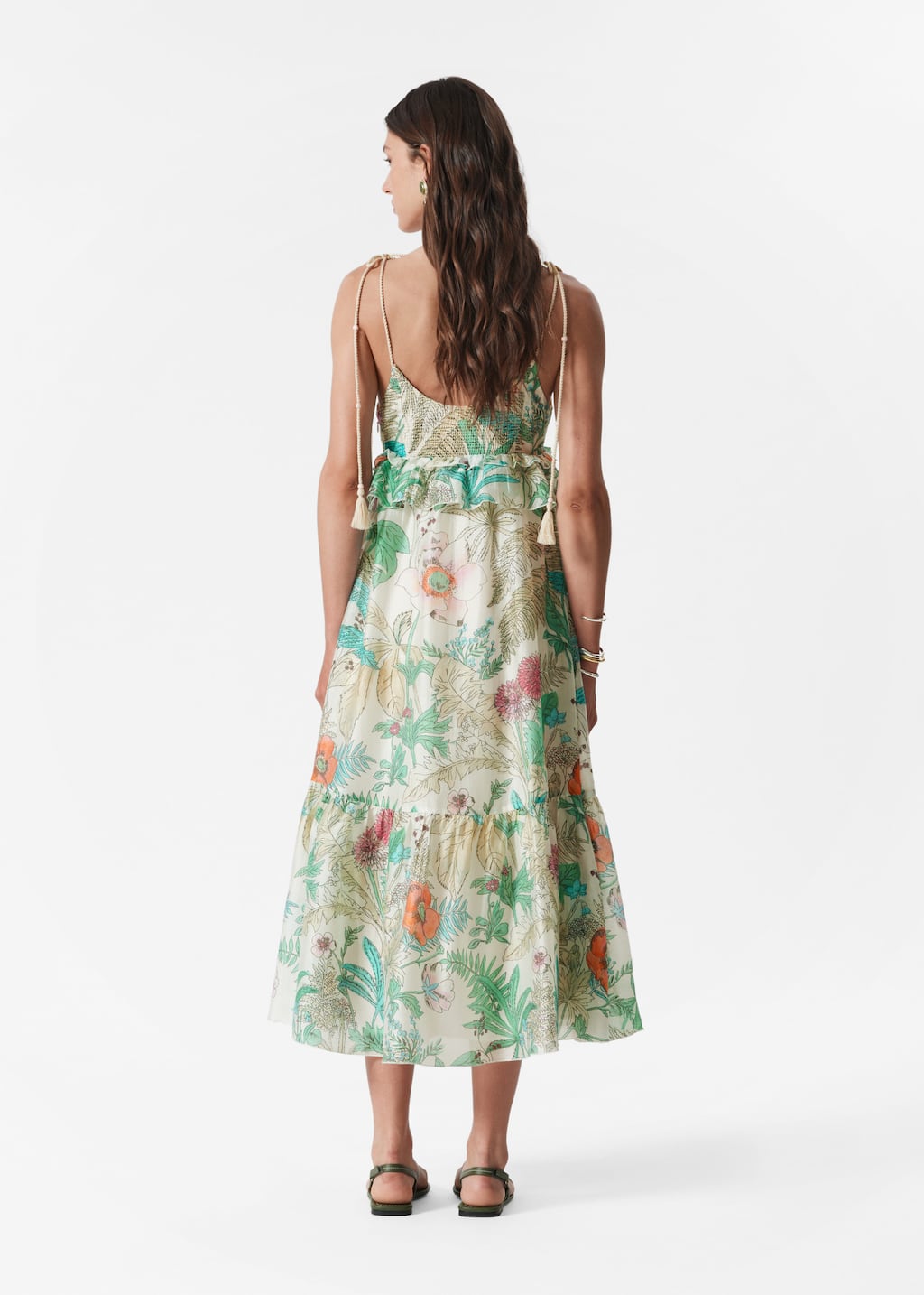 Image of Robe midi à bretelles