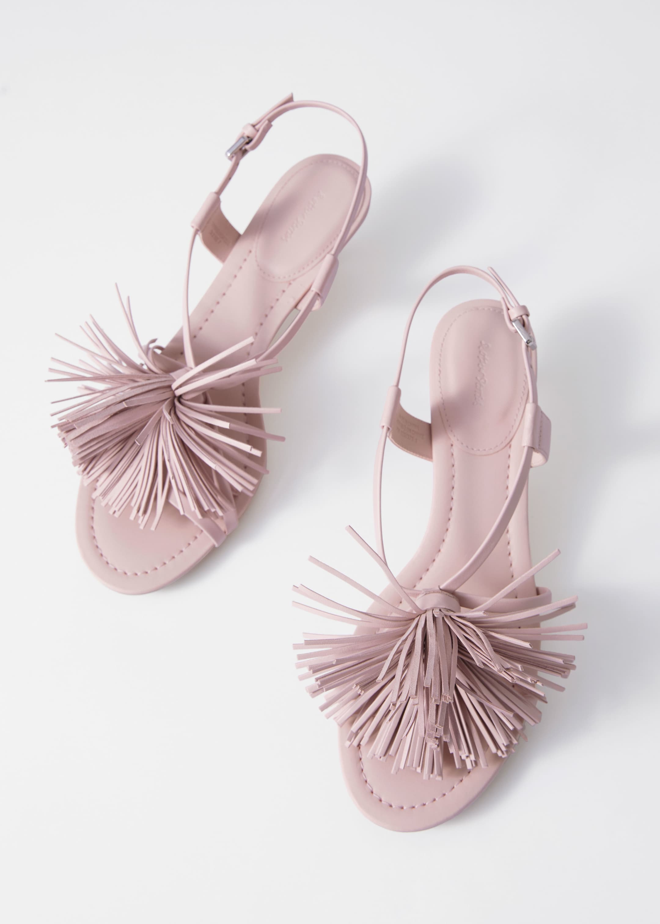 Ver imagen más grande: Sandalias de piel con flecos - Rosa - MUJER | H&M ES 5