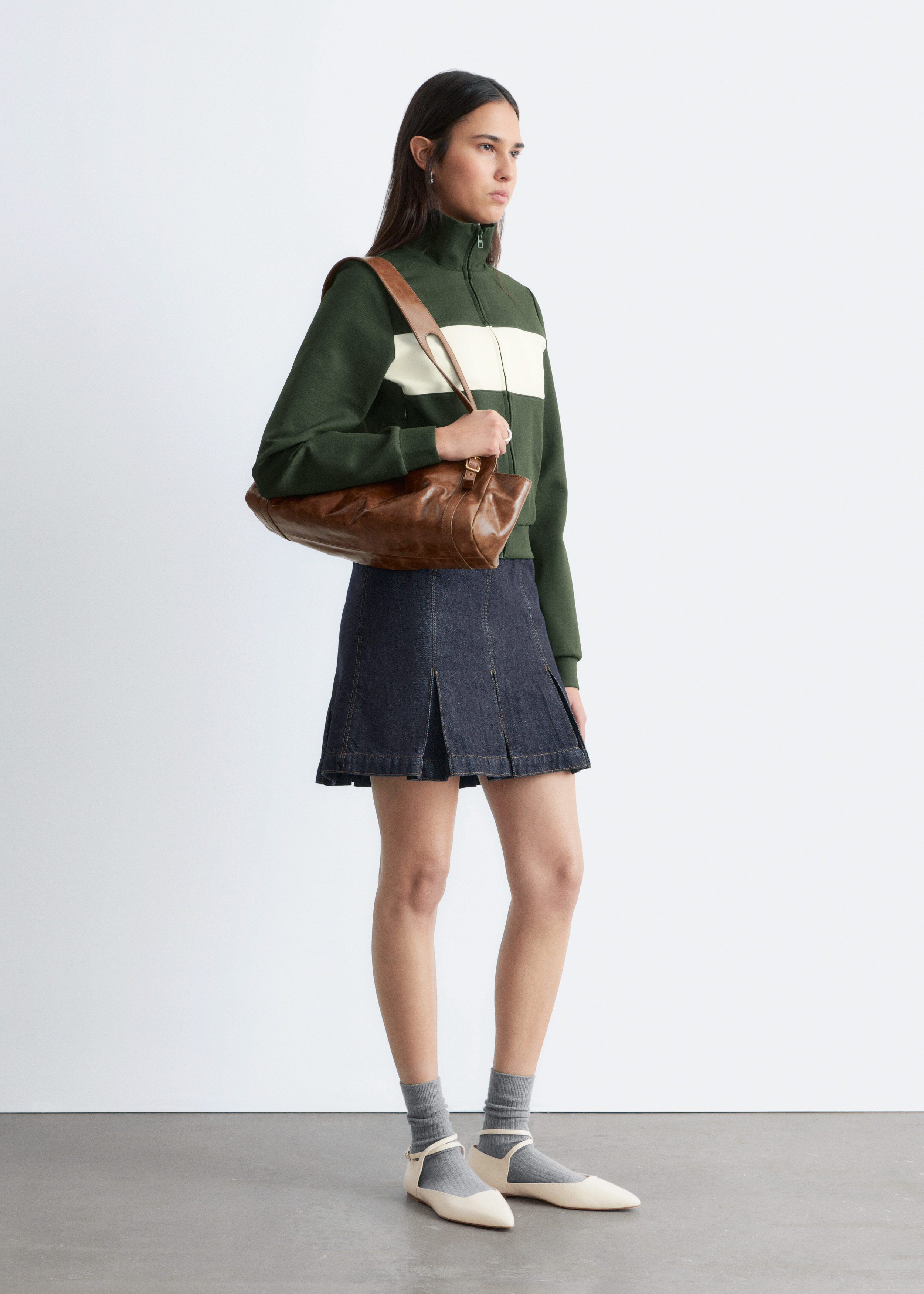 Asymmetric T-Shirt - Dark Red - T-shirts - & Other Stories US