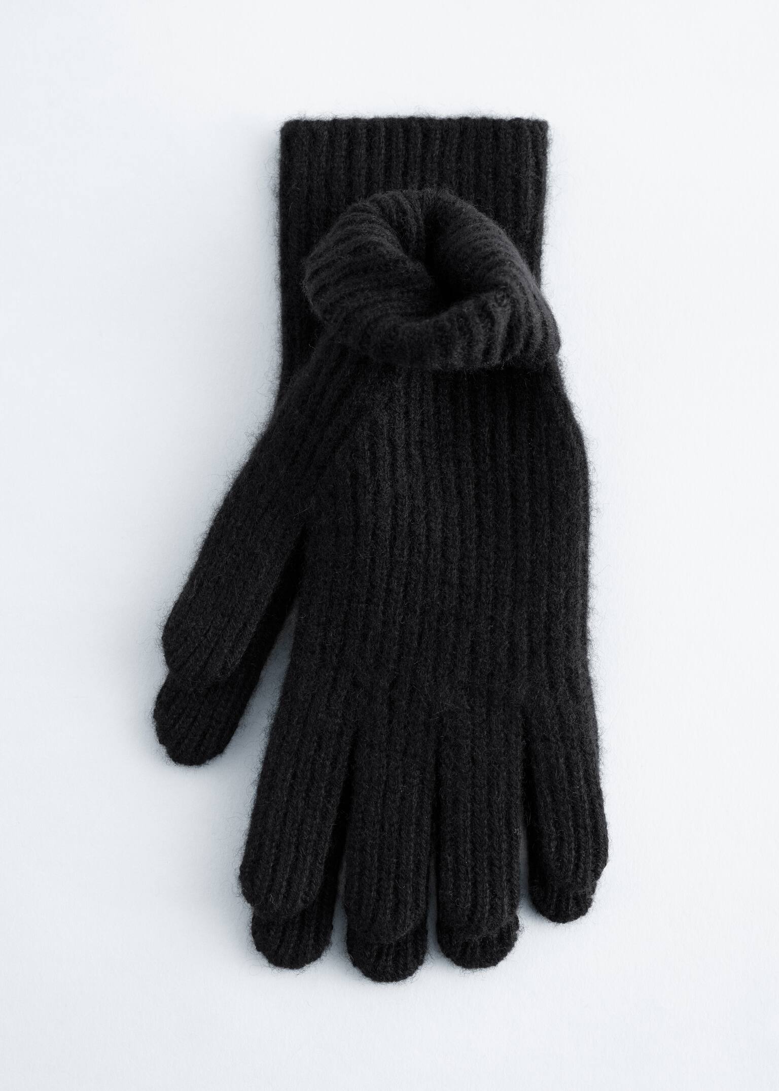 Gants en cachemire côtelé - Noir/Taupe/Bleu marine/Marron foncé - 3