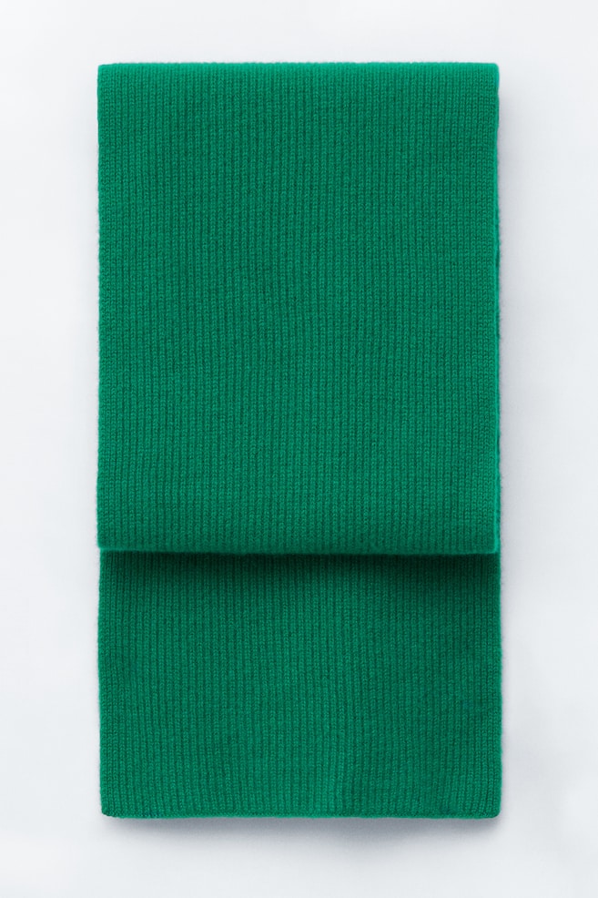 Schal aus Kaschmirstrick - Grün/Schwarz/Cremeweiß/Blau/Graubraun/Rot/Navyblau - 1