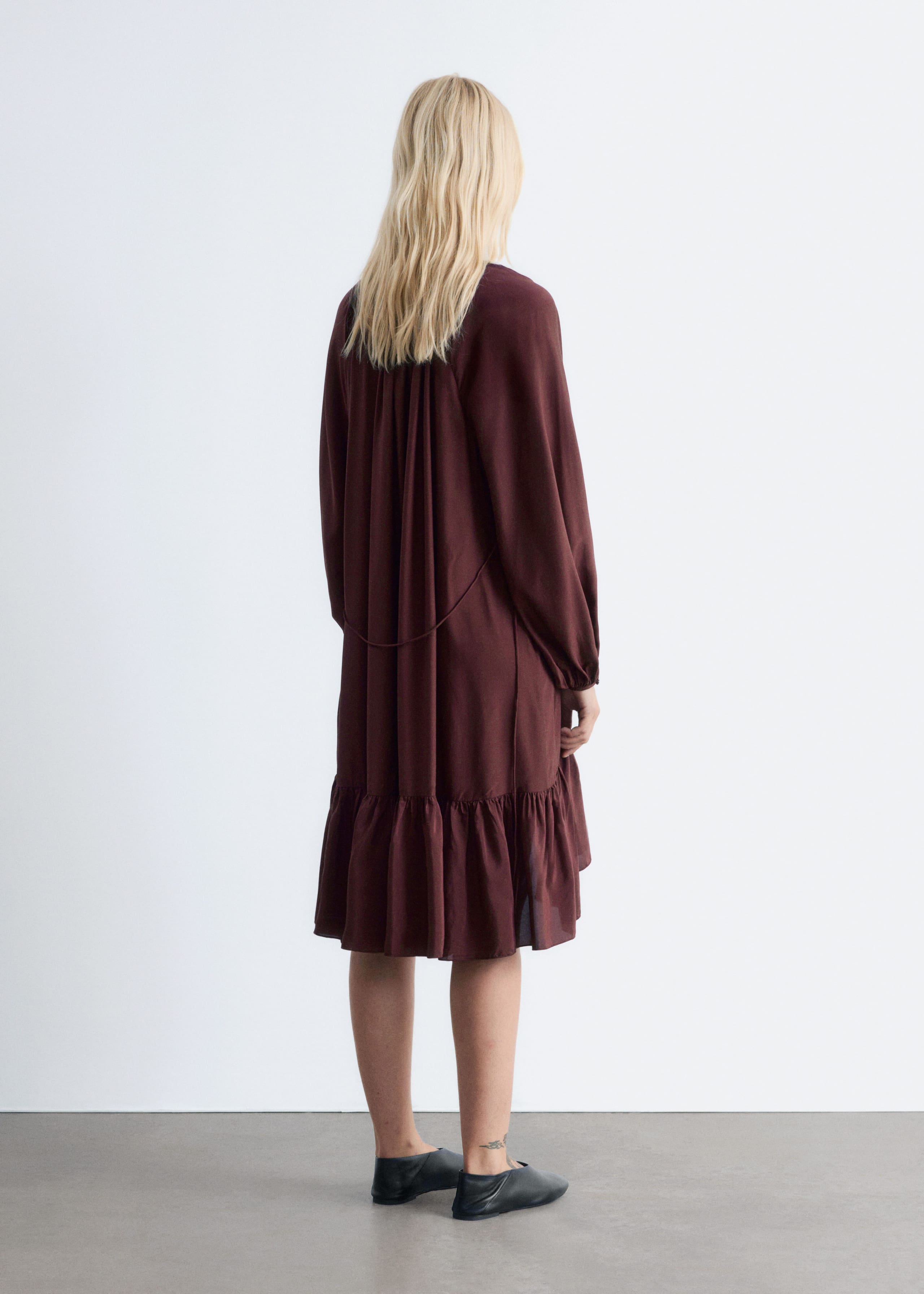 Image of Minikleid mit Volants und Ballonärmeln