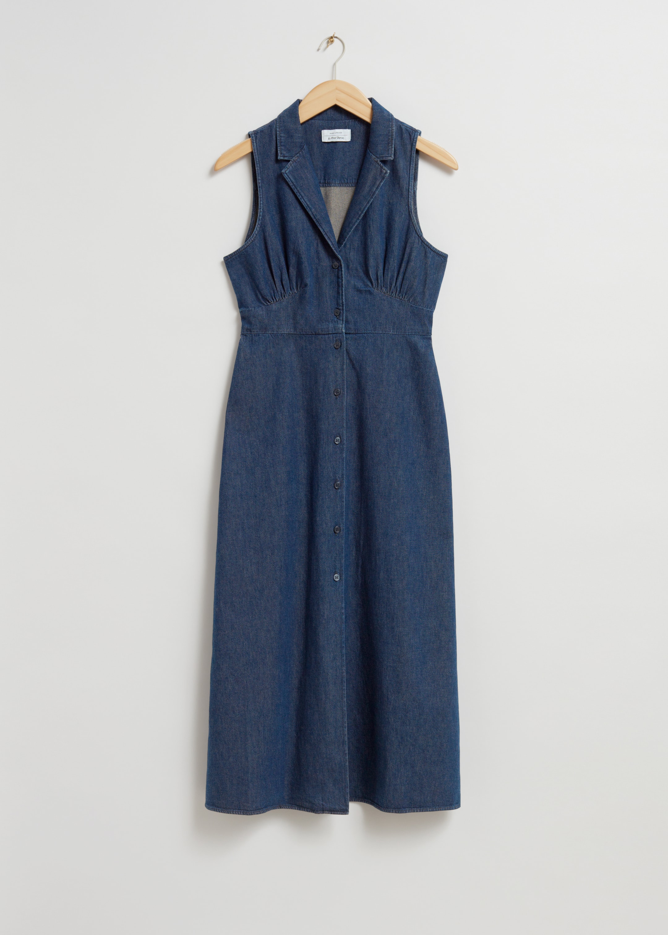 View larger image: Collared Midi Shirt Dress - Dusty Blue - Ladies | H&M GB 1