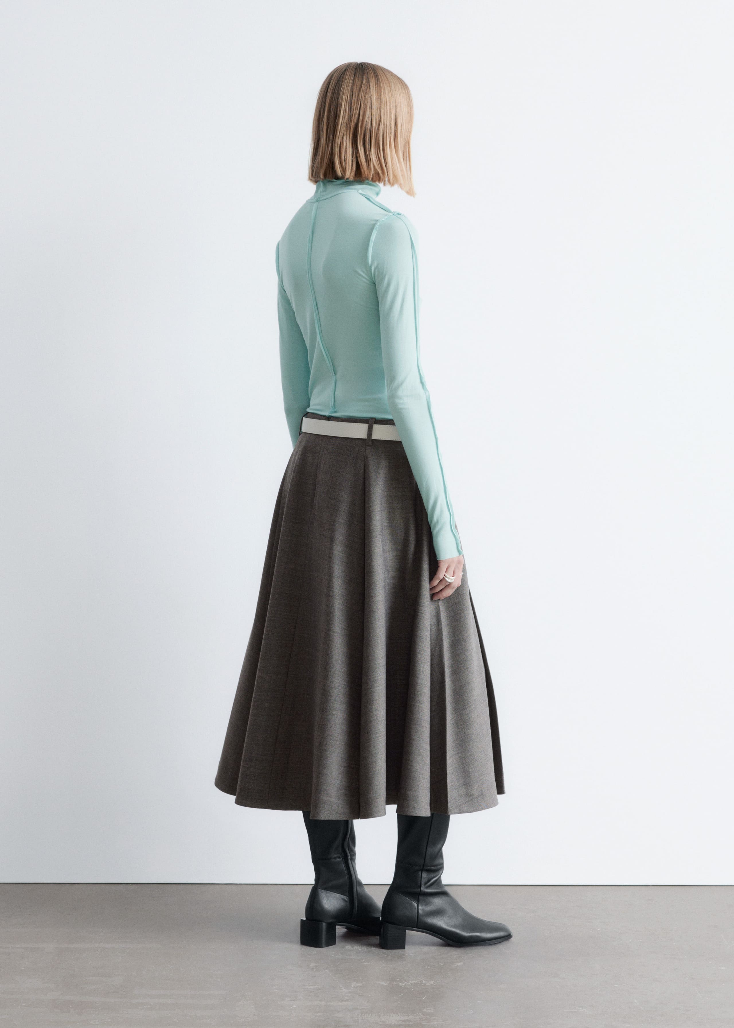 Image of Long-Sleeve Turtleneck Top