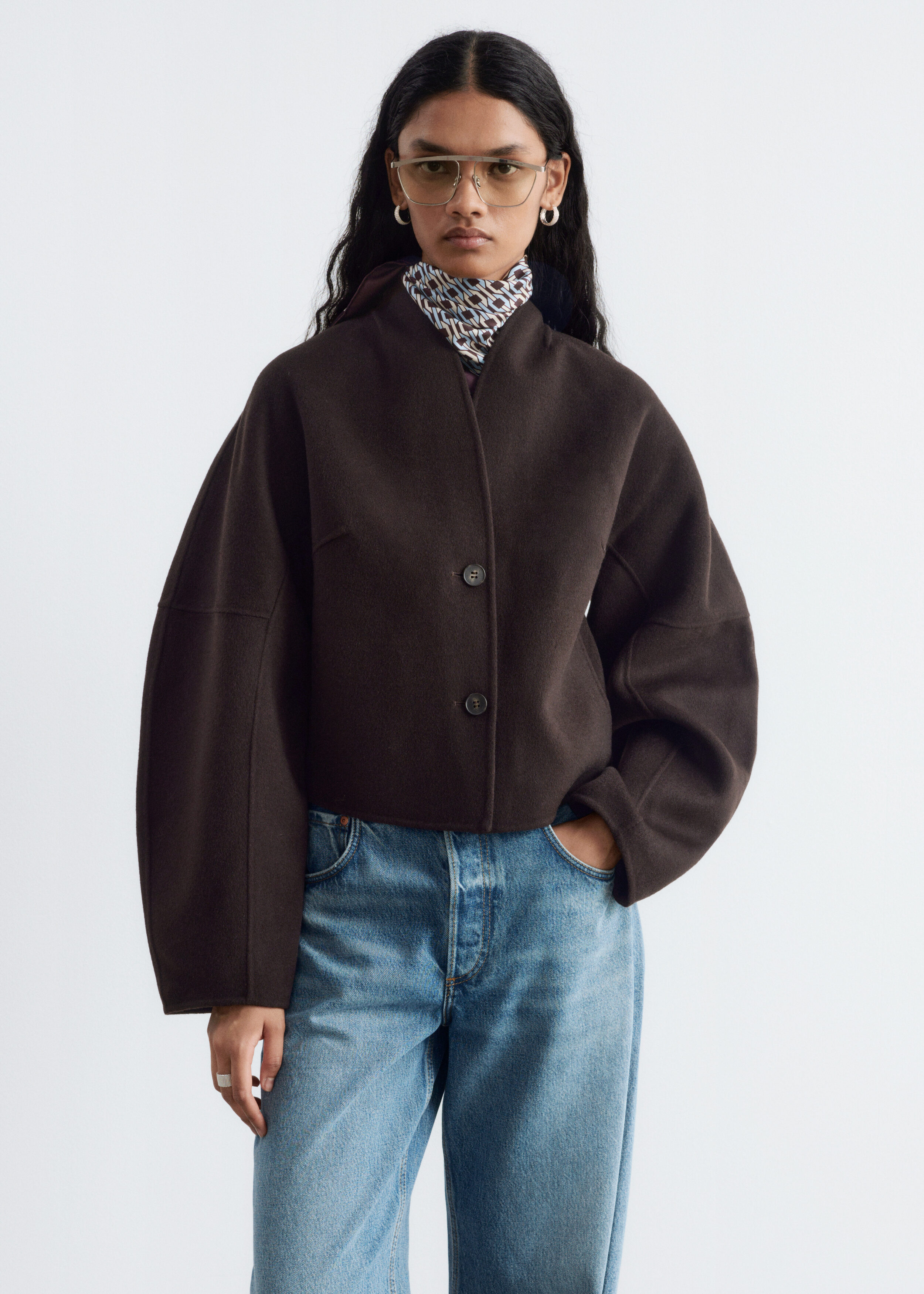 Wool Doublé Jacket - Brown - Jackets | & Other Stories US