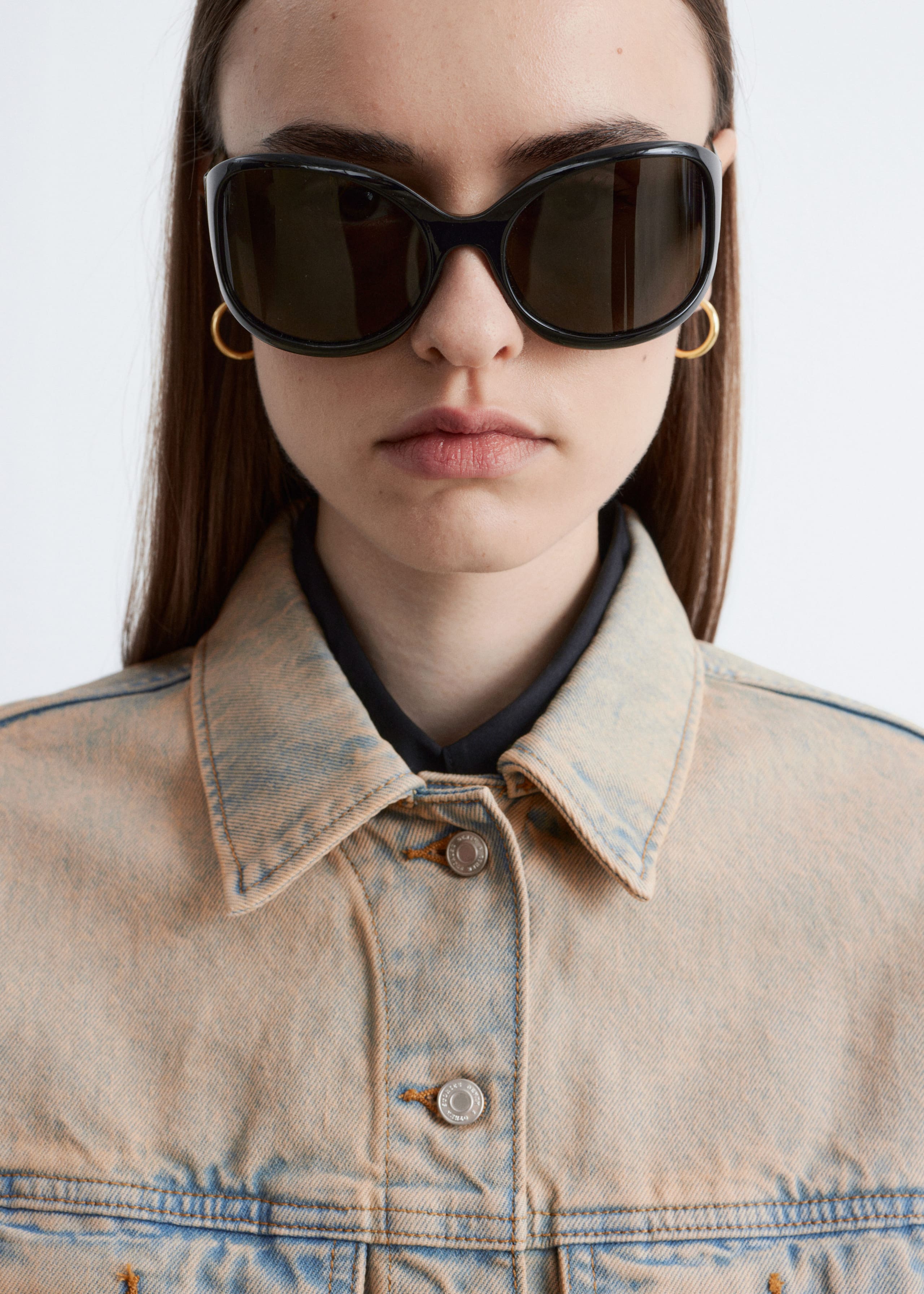 Image of Cropped Overdye Denim Jacket