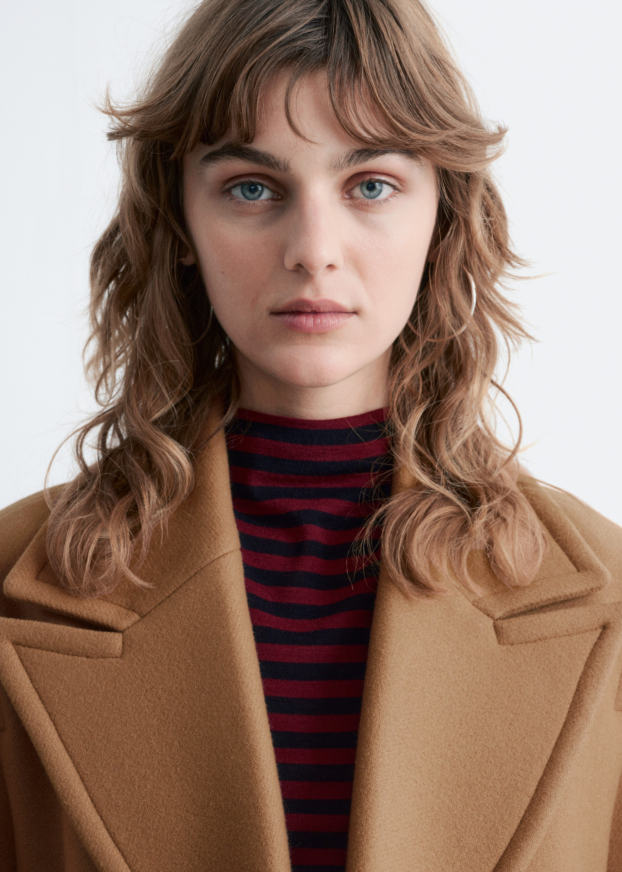 andequal stand neck boa coat brown andequal stand neck boa coat