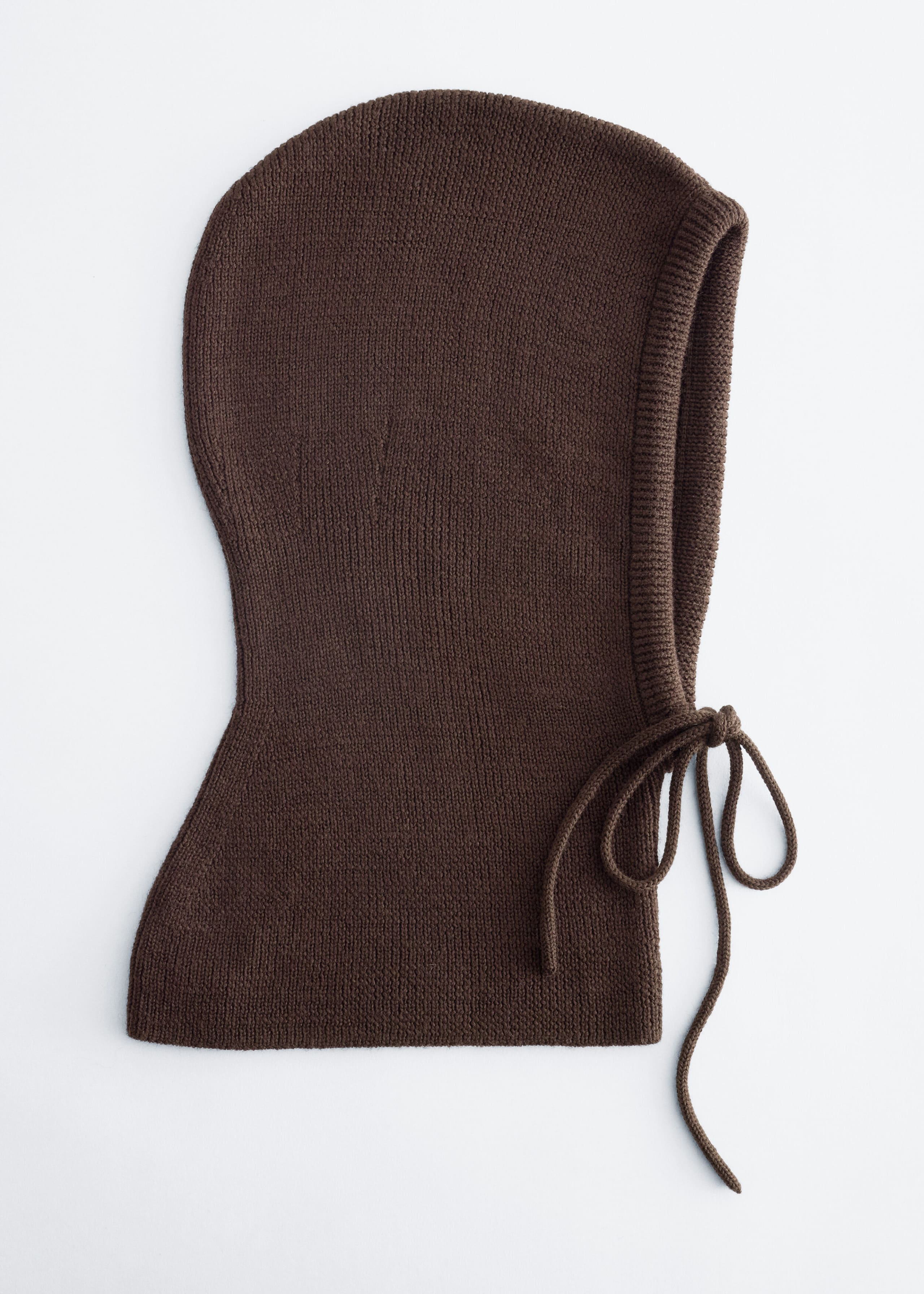 Oversized Wool Balaclava - Black - Still Life