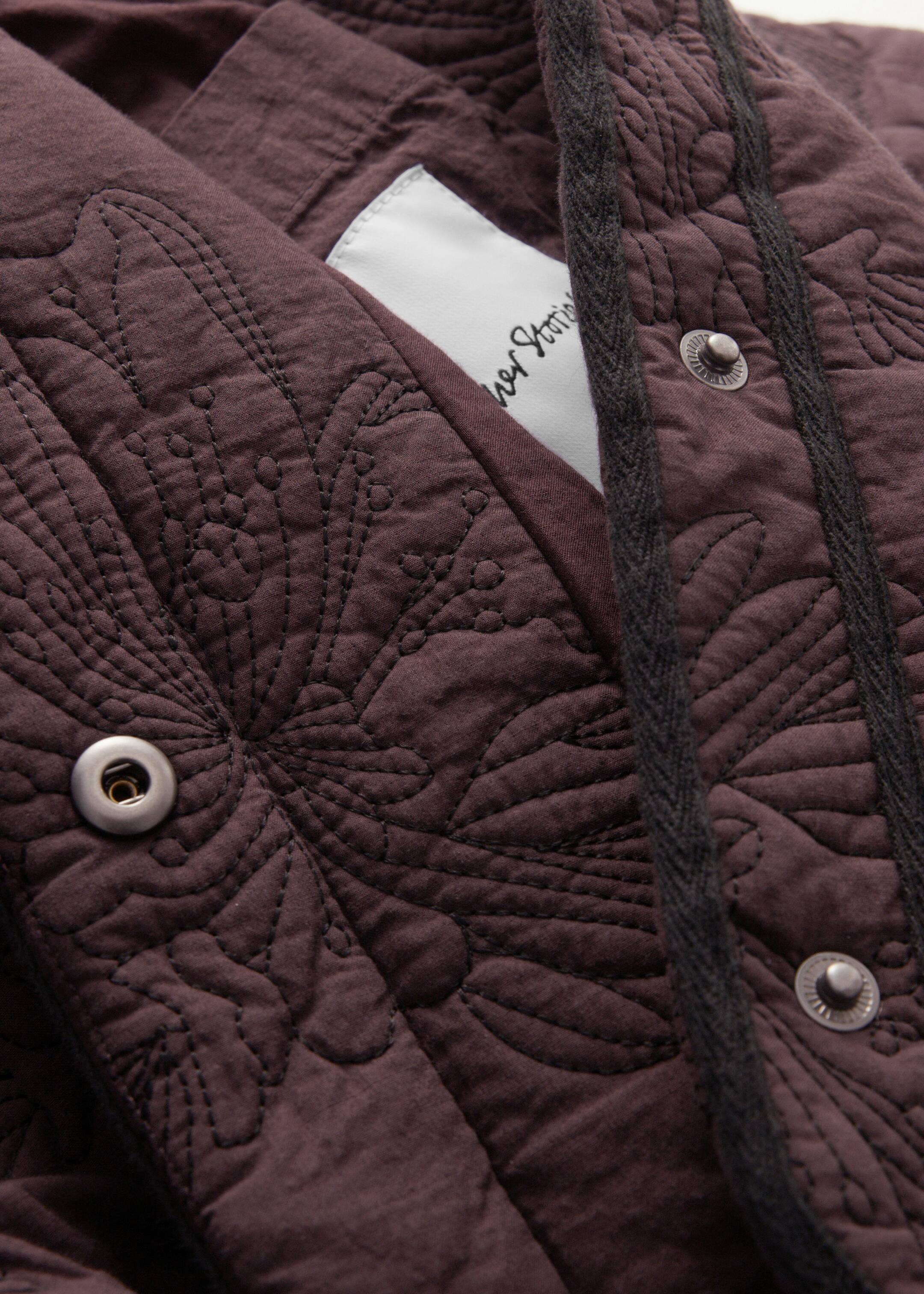 Ver imagen más grande: Chaqueta guateada con estampado floral - Marrón oscuro - MUJER | H&M ES 9