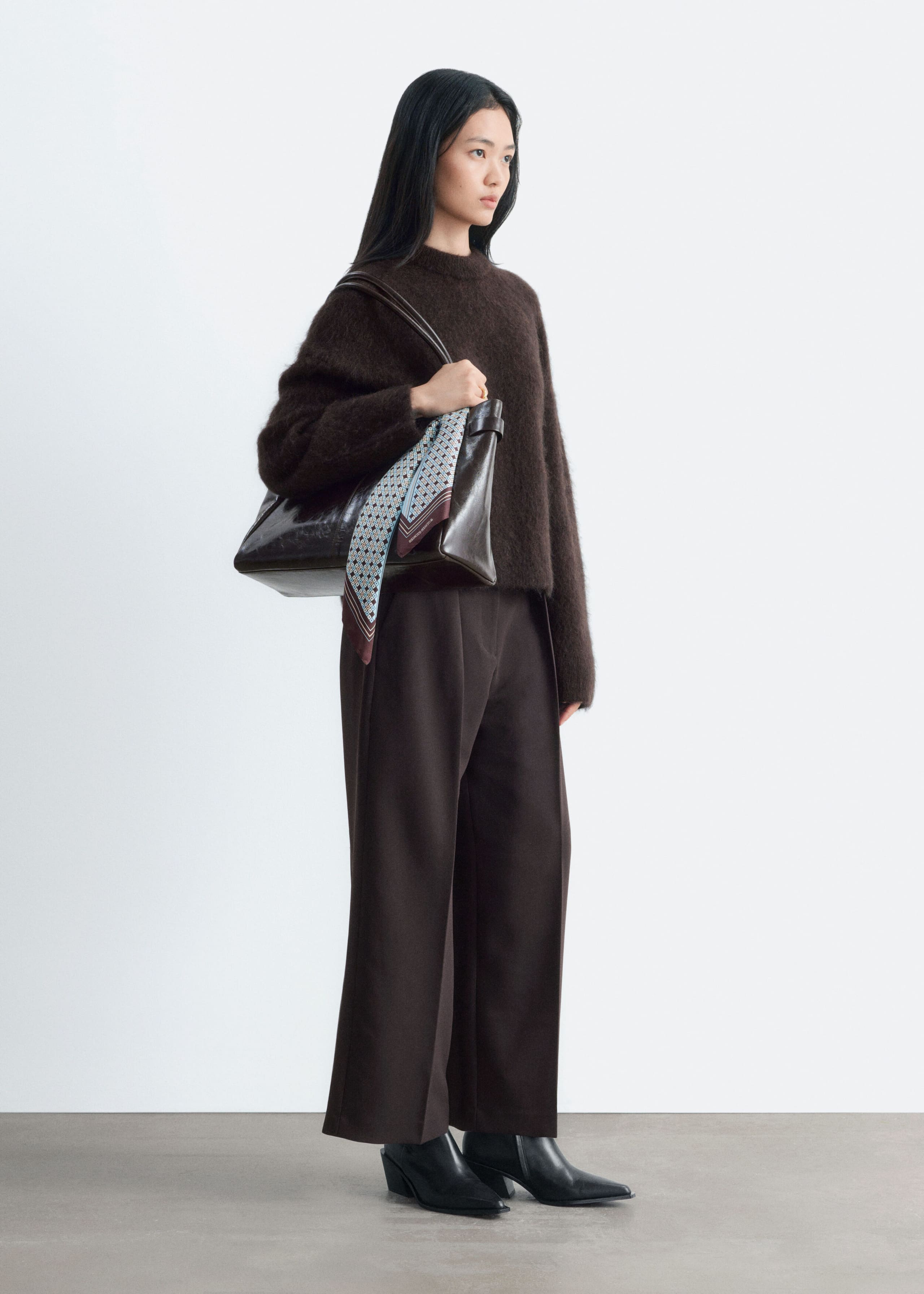Mohair-Blend Jumper - Dark Mole - Lookbook