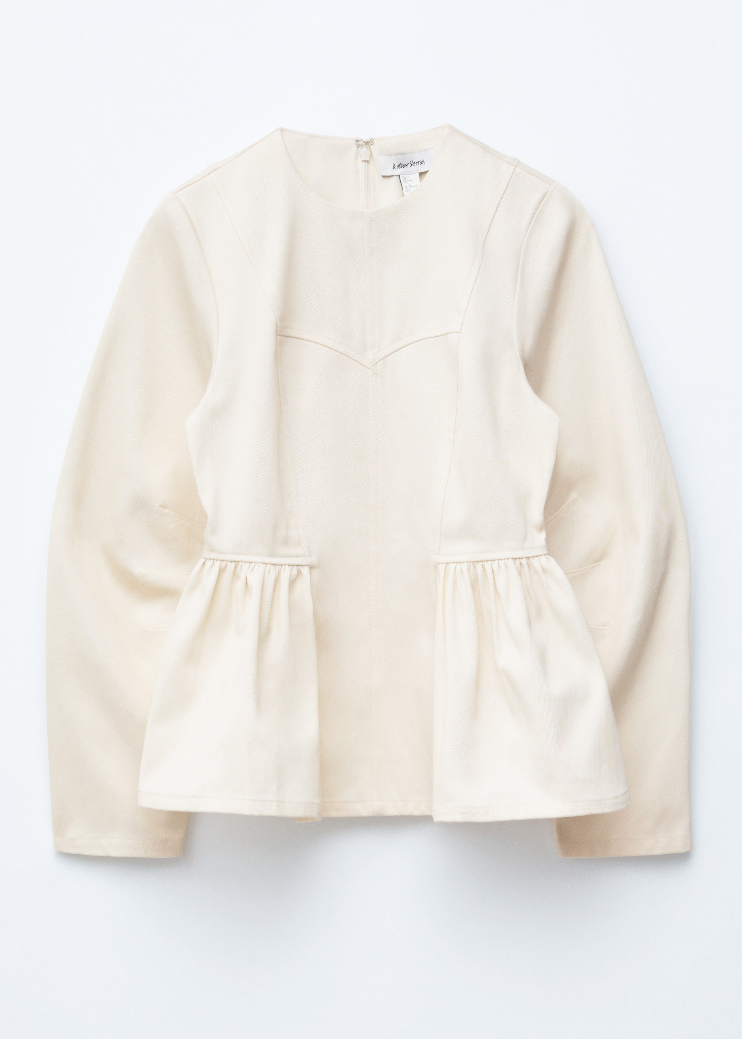 Cotton Peplum Top