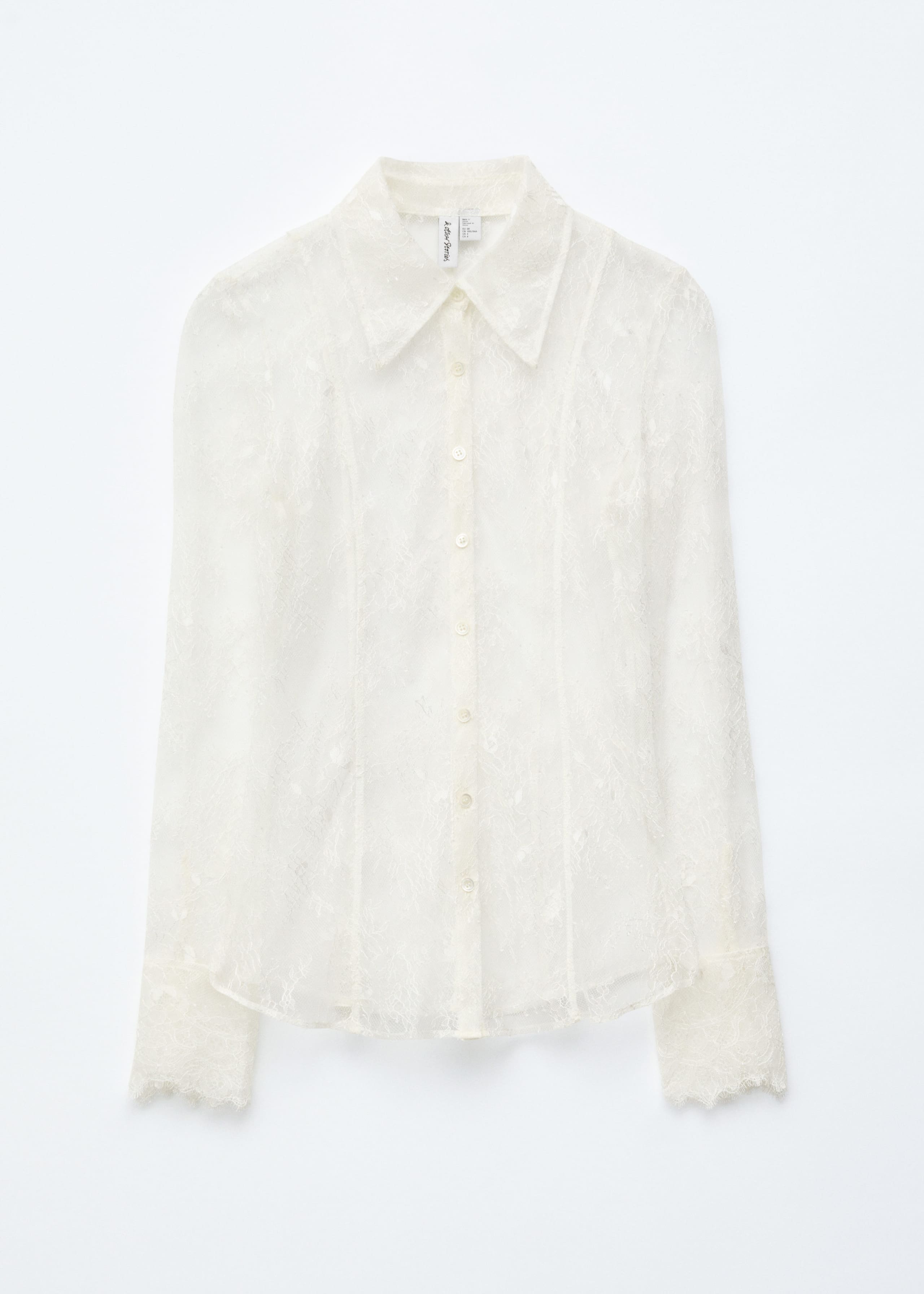 Image of Tapered Lace Shirt