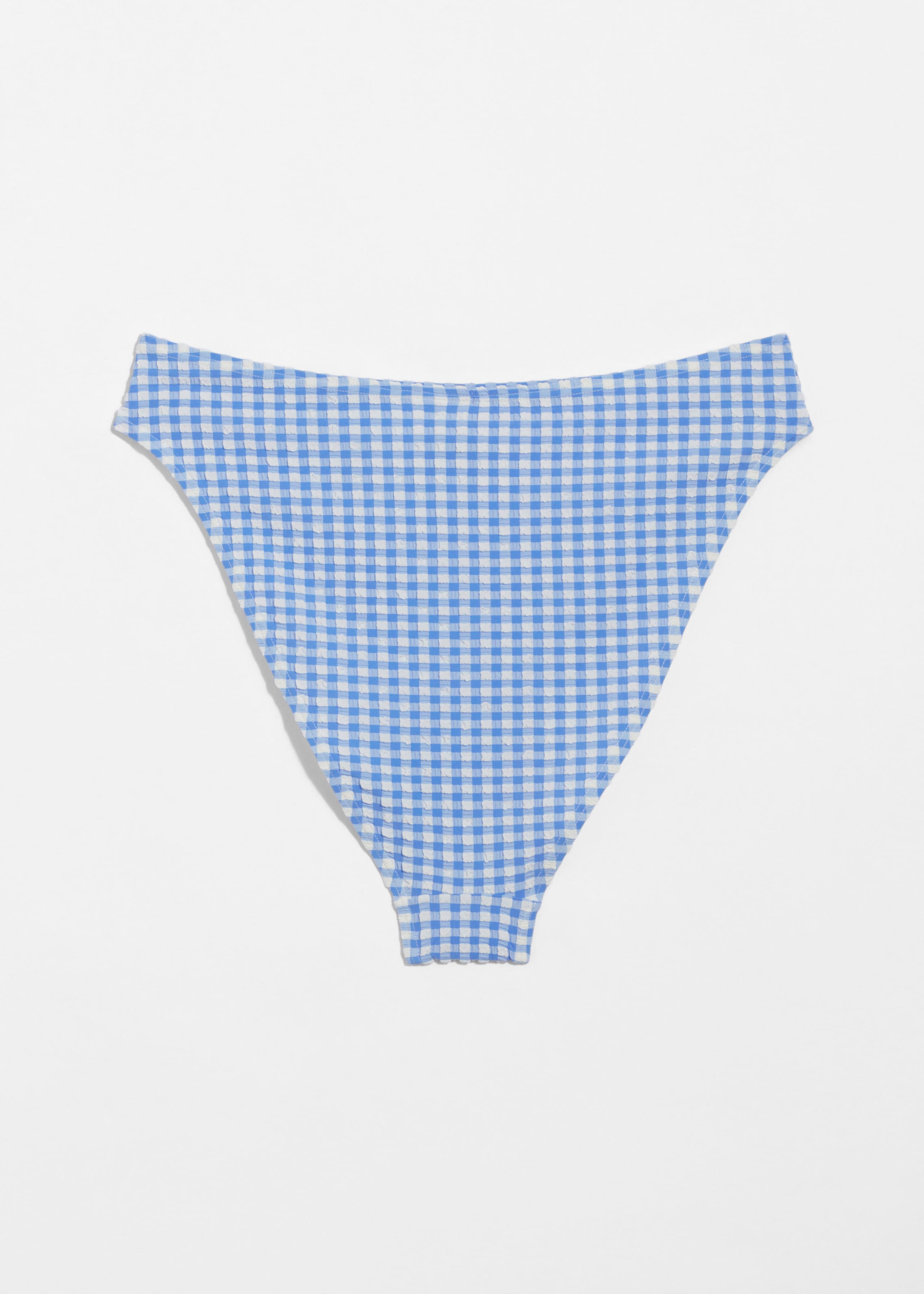 High-CutBikiniBriefs - Blue/White Checks - Stillleben