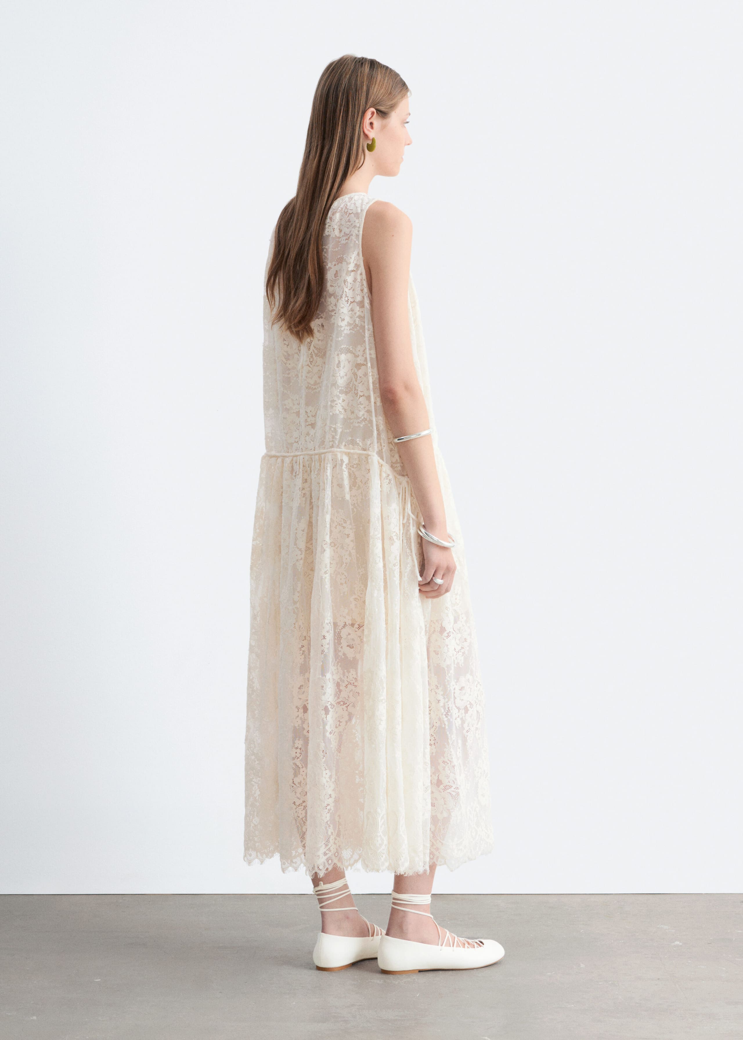 Image of Maxivestido de encaje