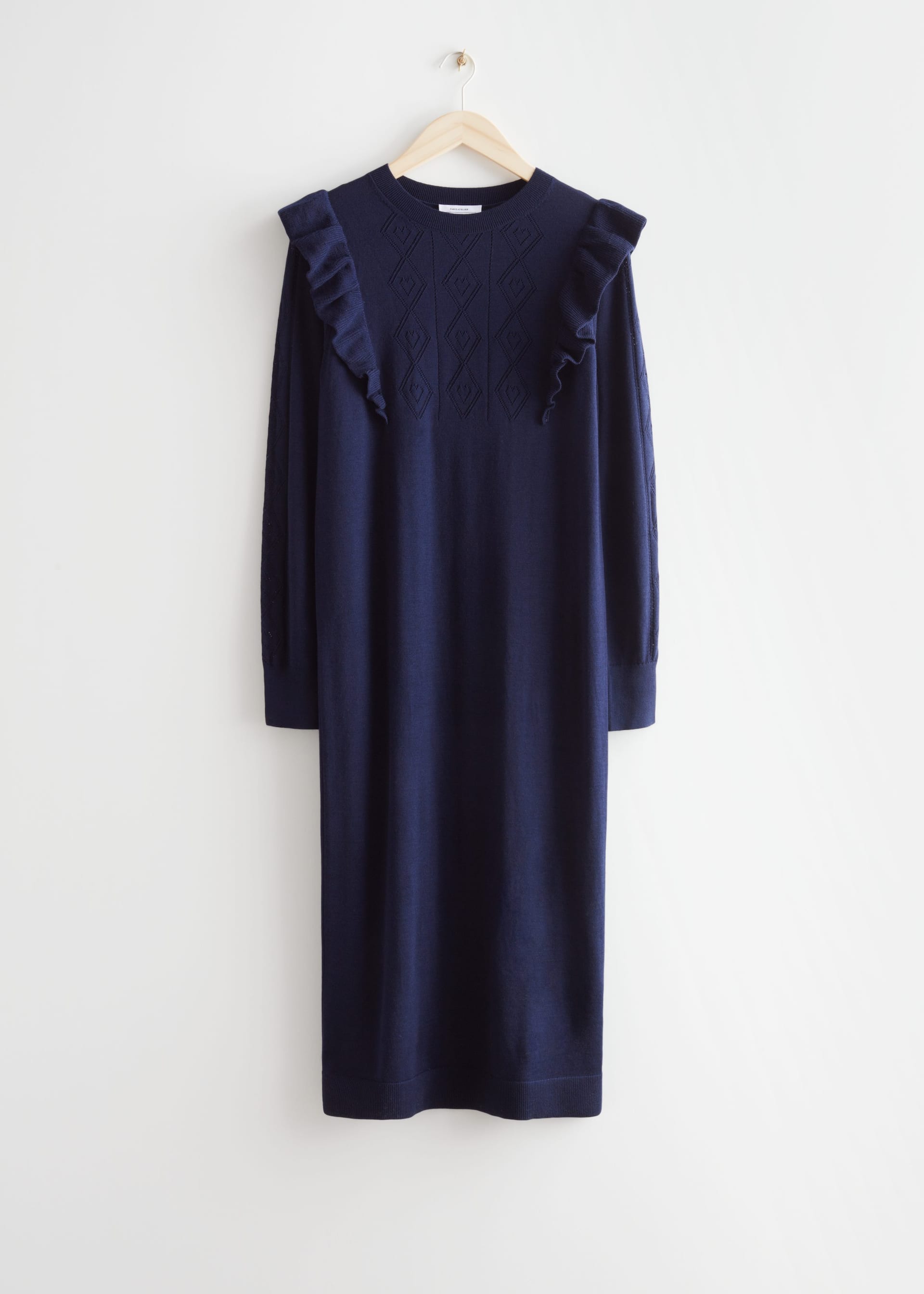 open tie-back pointelle knit dress & Other Stories JD47874
