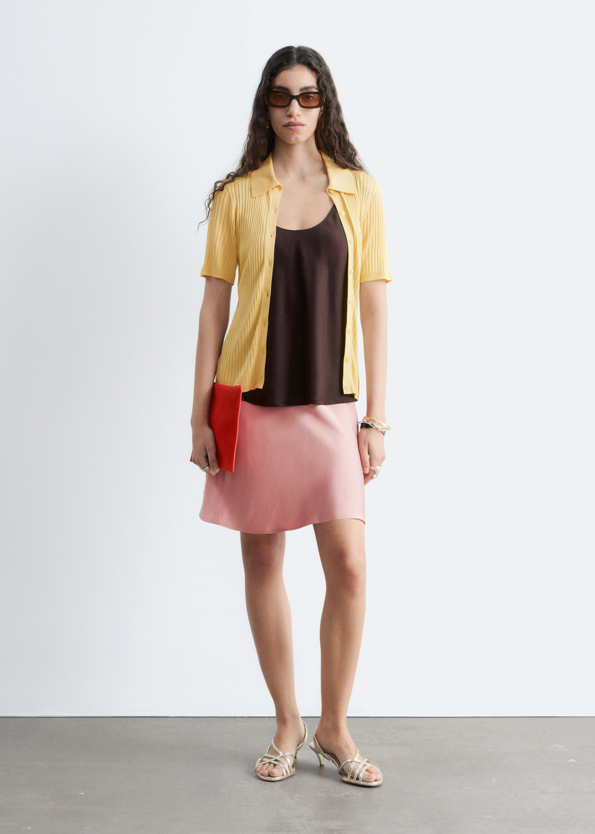 Rib-Knit Top - Yellow - T-shirts - & Other Stories US
