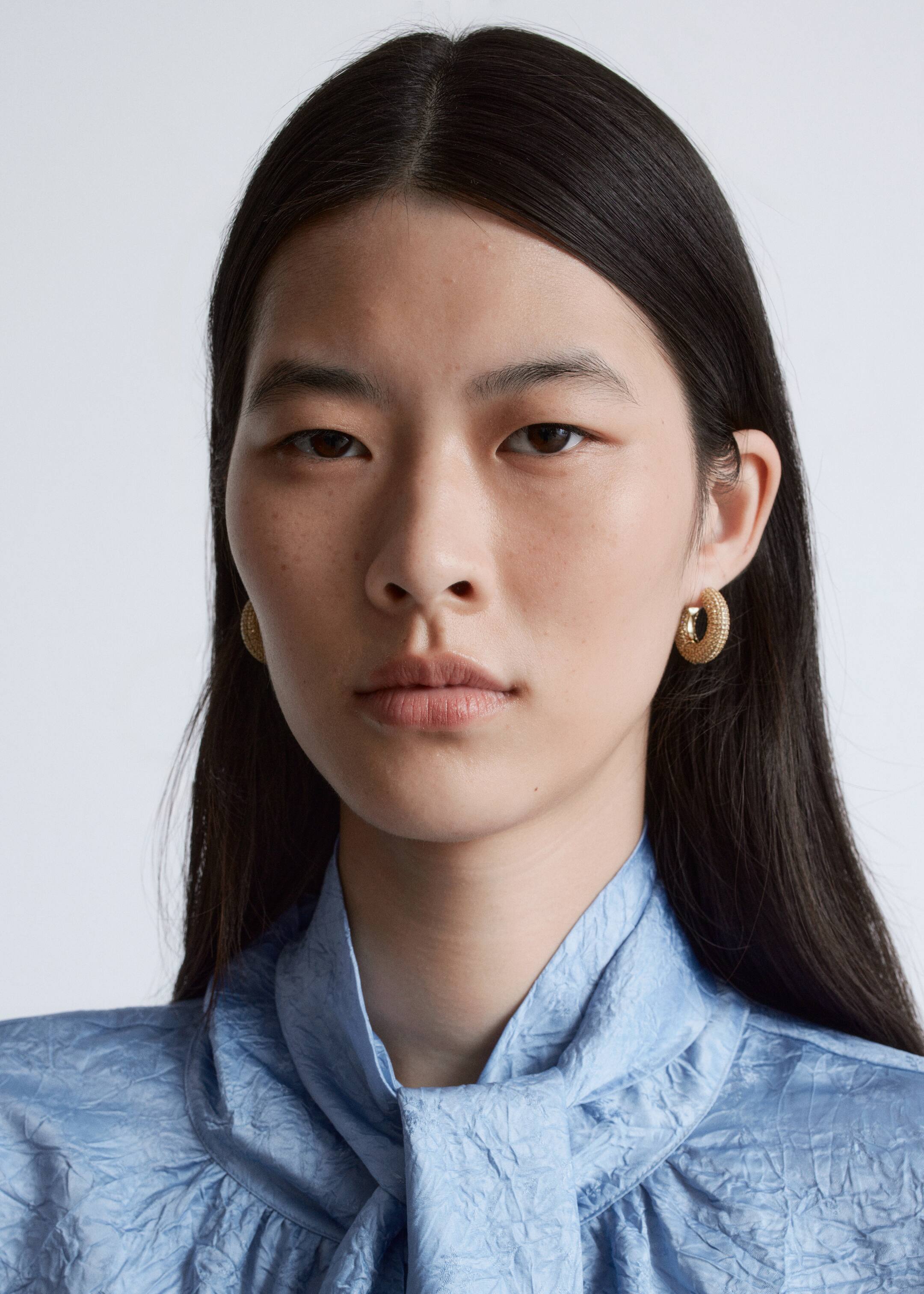 Agrandir l'image: Boucles d’oreilles avec strass - Doré - FEMME | H&M FR 1
