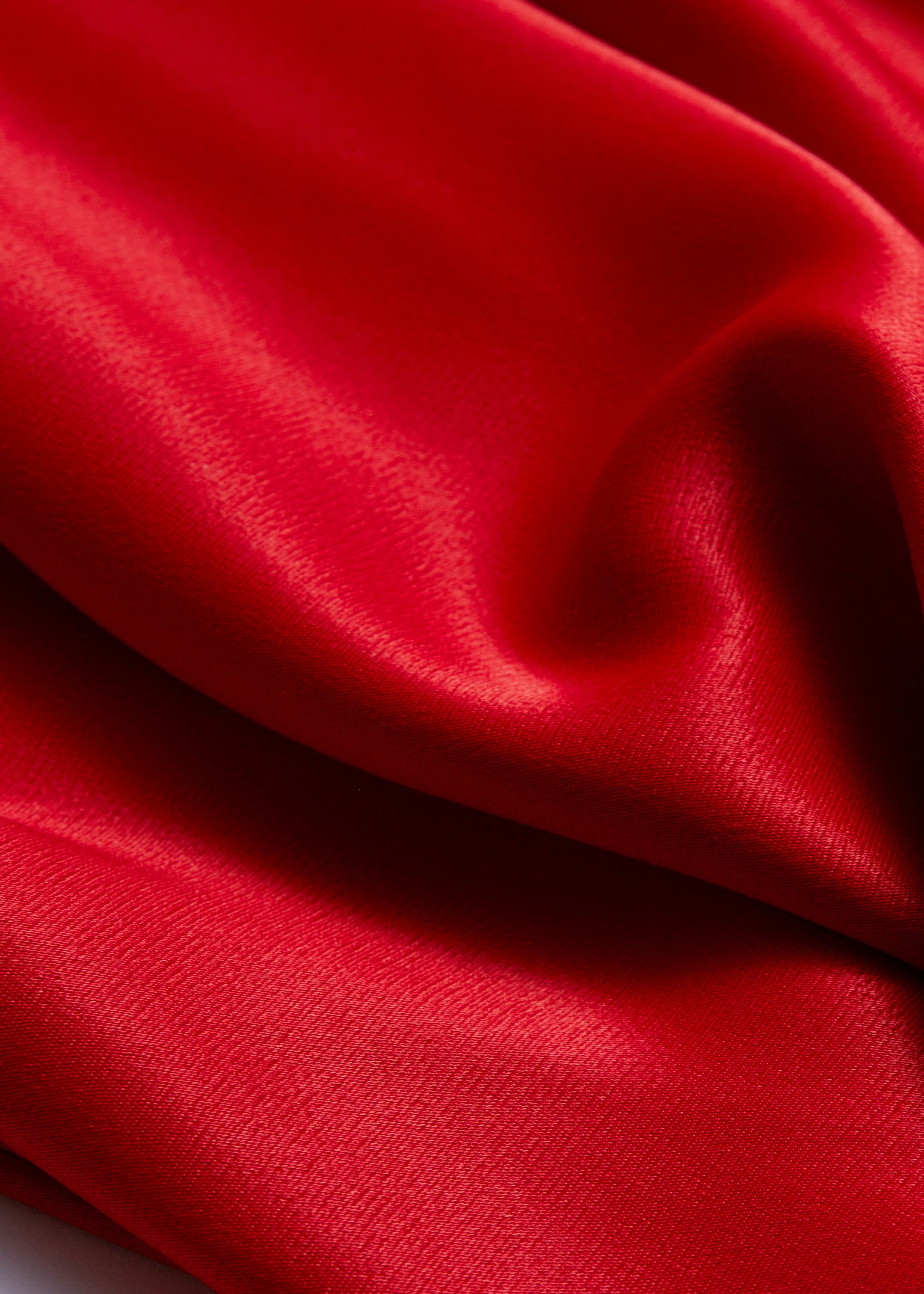 Größeres Bild anzeigen: Midirock aus Satin - Rot - Ladies | H&M AT 2