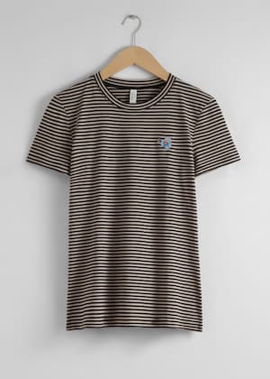 Rayas beige/negras