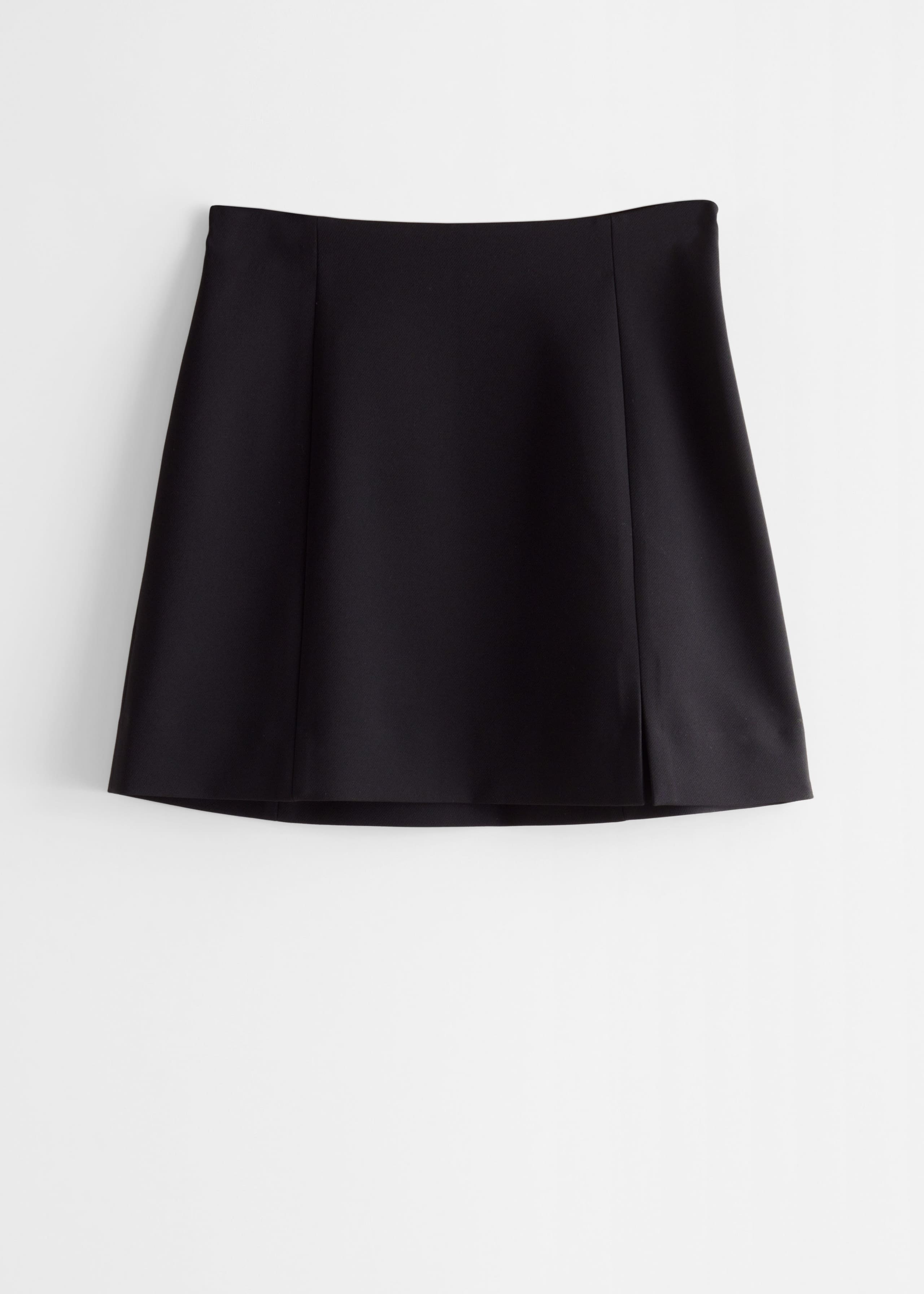 A-Line Mini Skirt - Black - Still Life