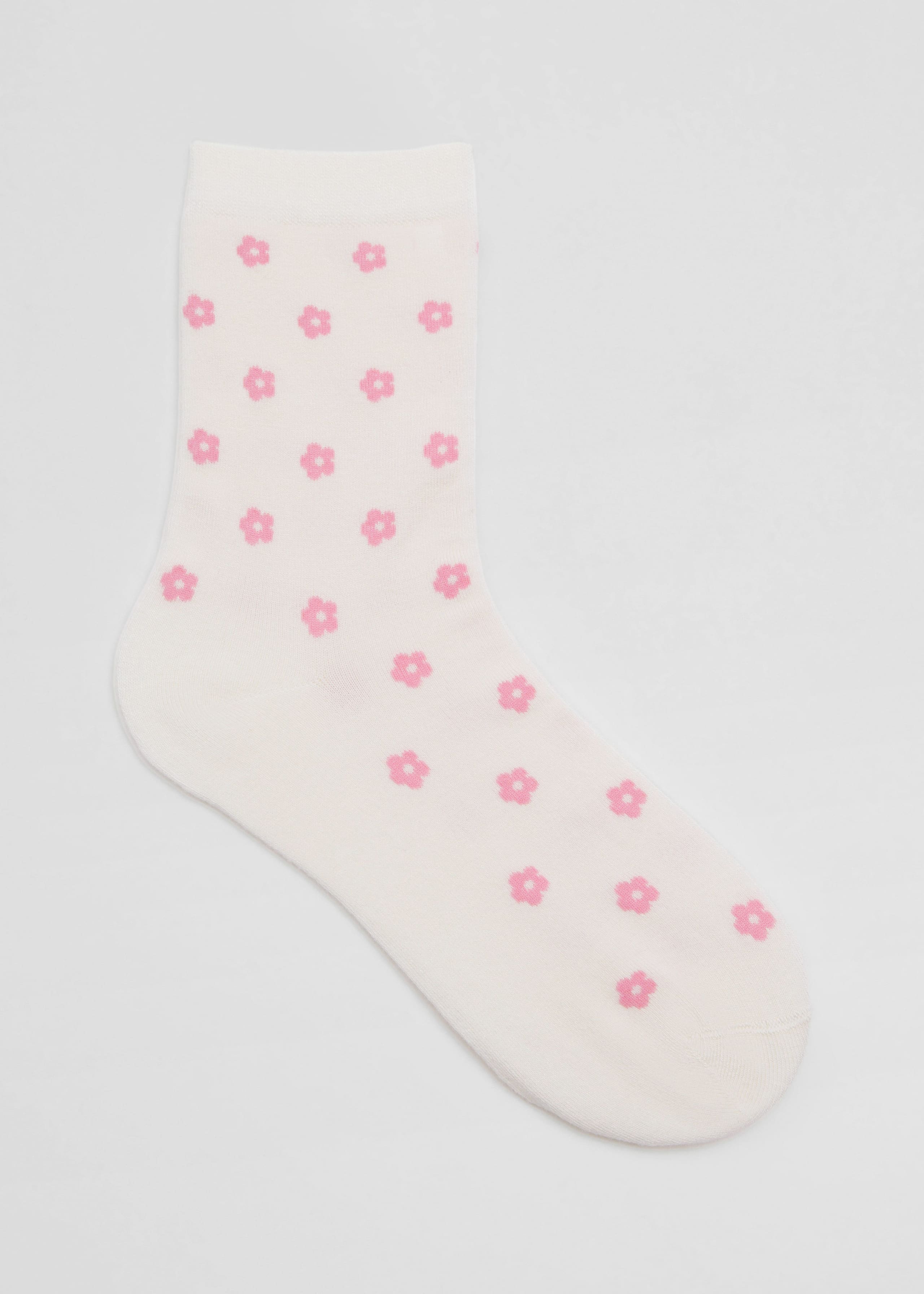 Floral Socks - White - Still Life
