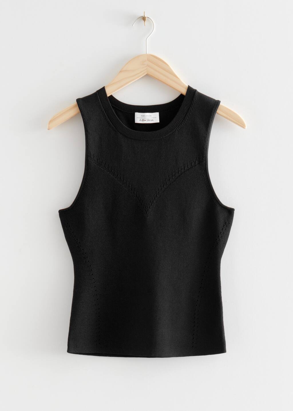 KnittedTankTop - Black - Bodegón